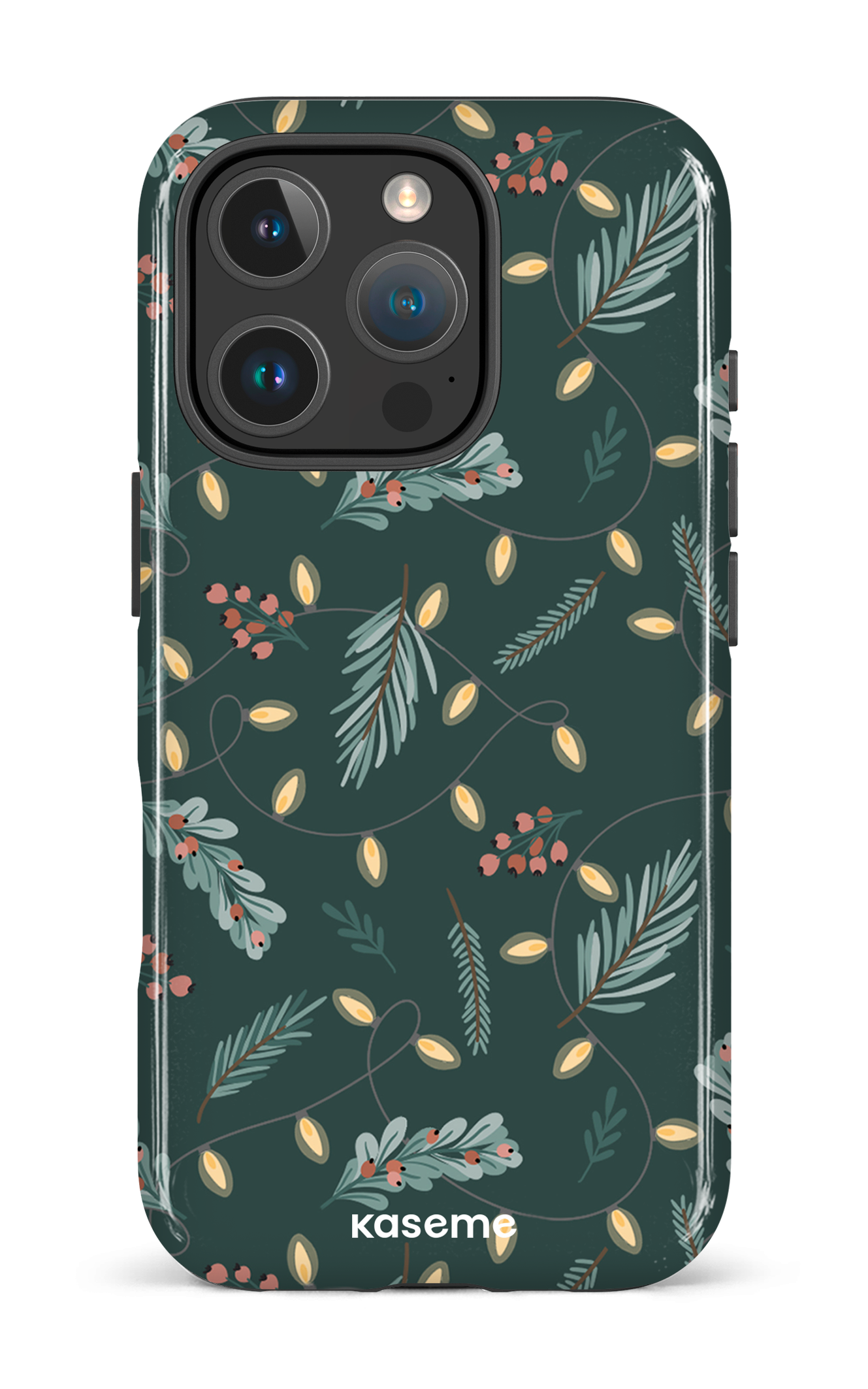 iPhone 16 Pro Impact Case Cozy winter night green -