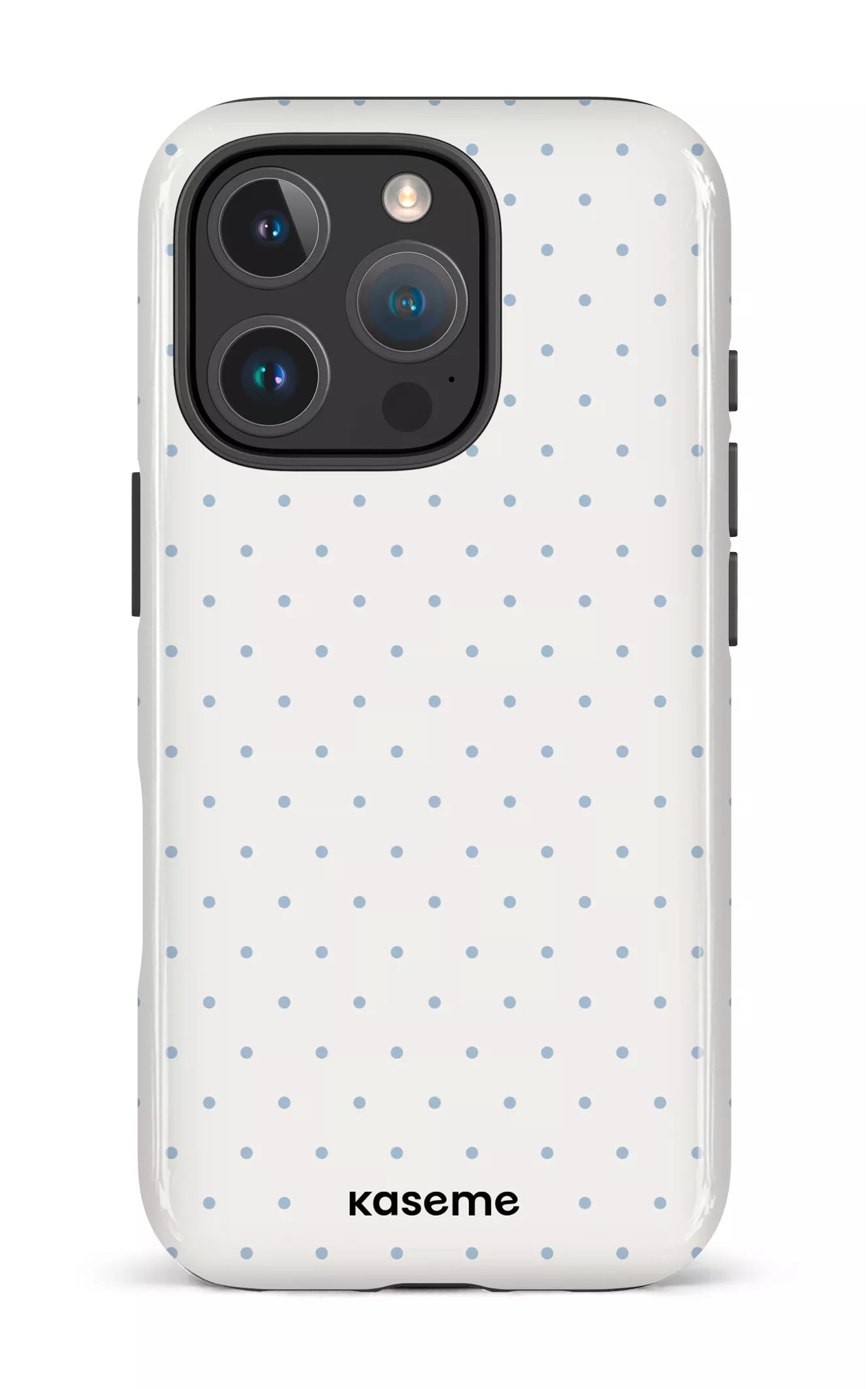 iPhone 16 Pro Impact Case Ditsy White & Blue -