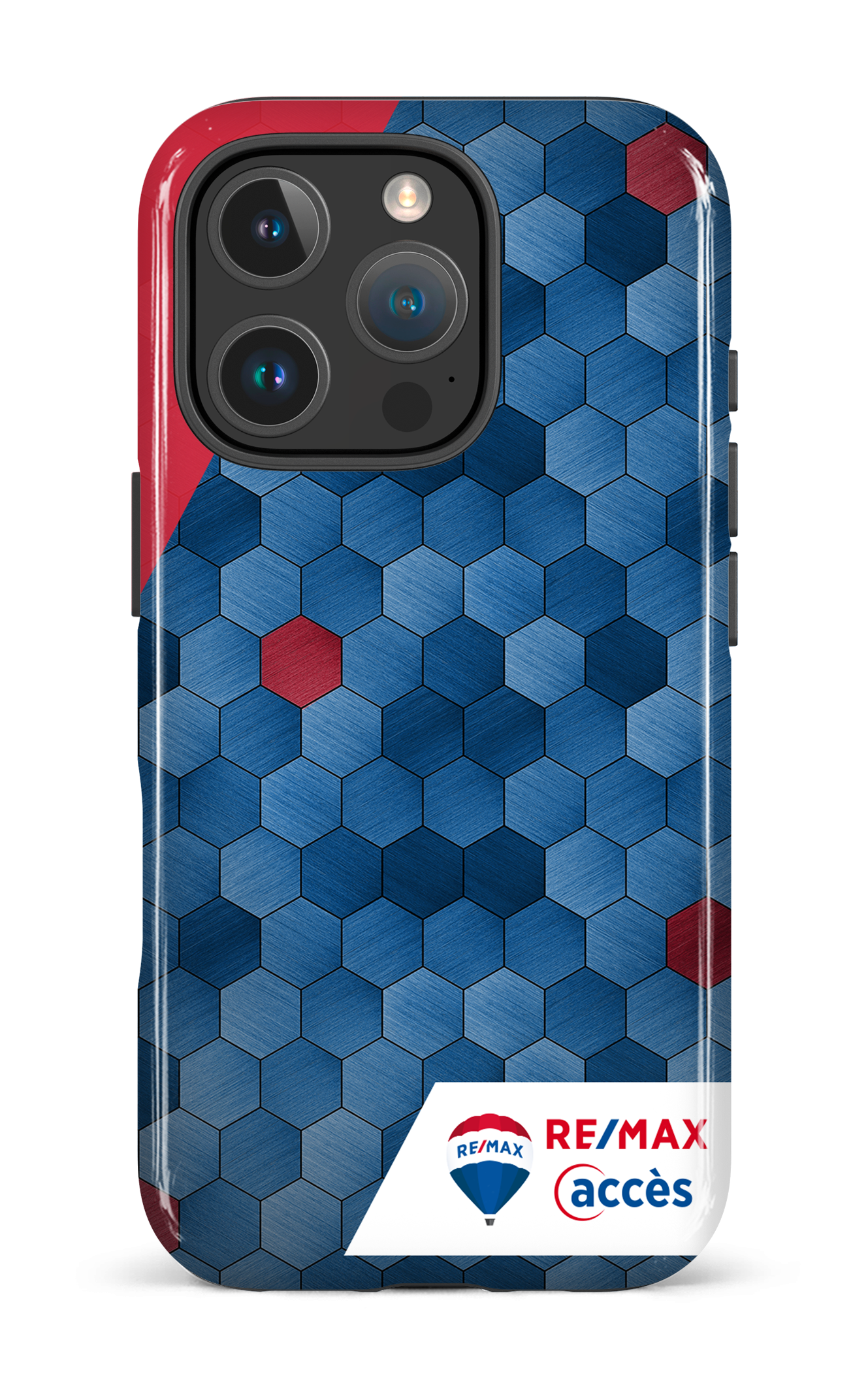 iPhone 16 Pro Impact Case Exagones texturés -