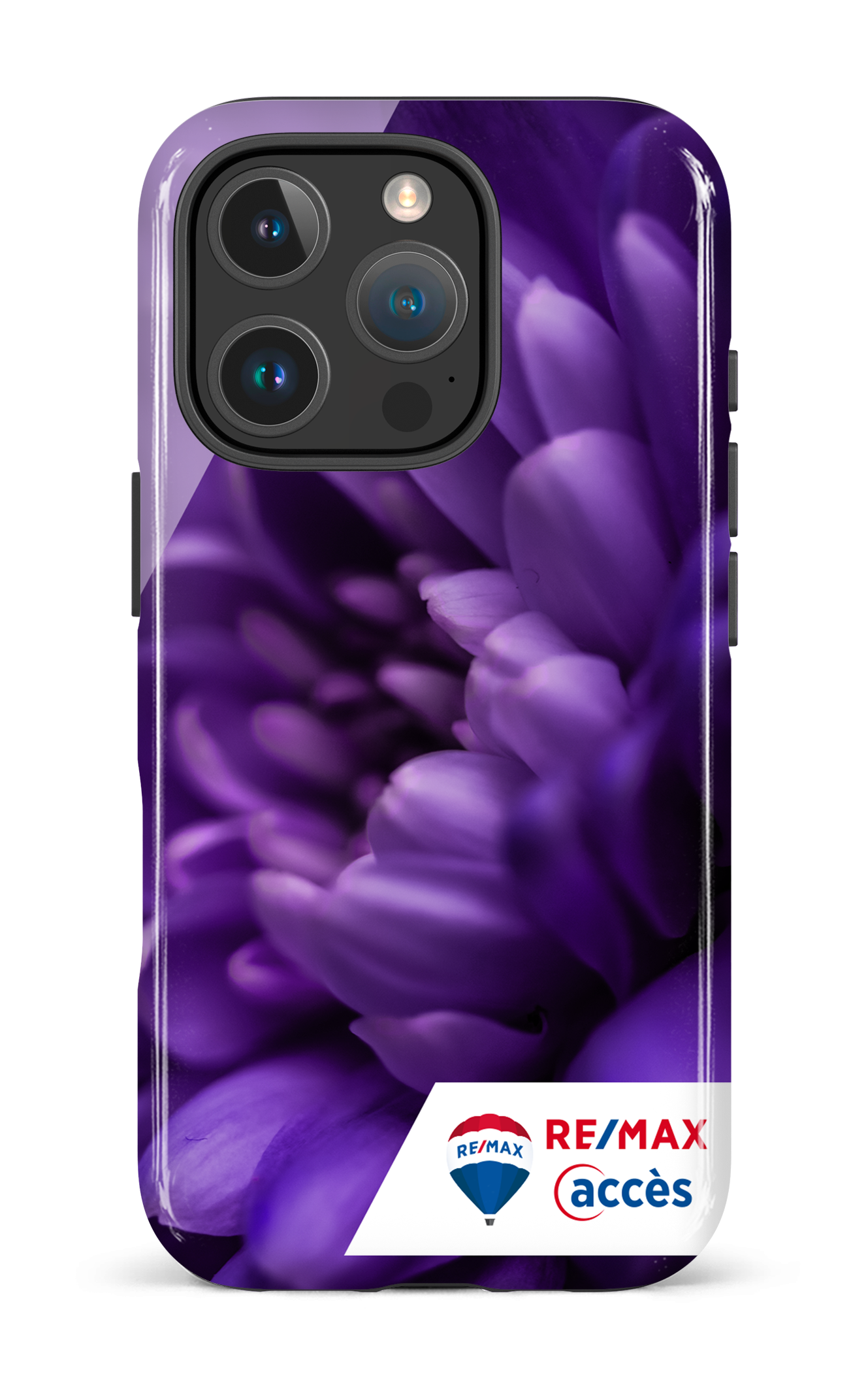 iPhone 16 Pro Impact Case Fleur gros plan -