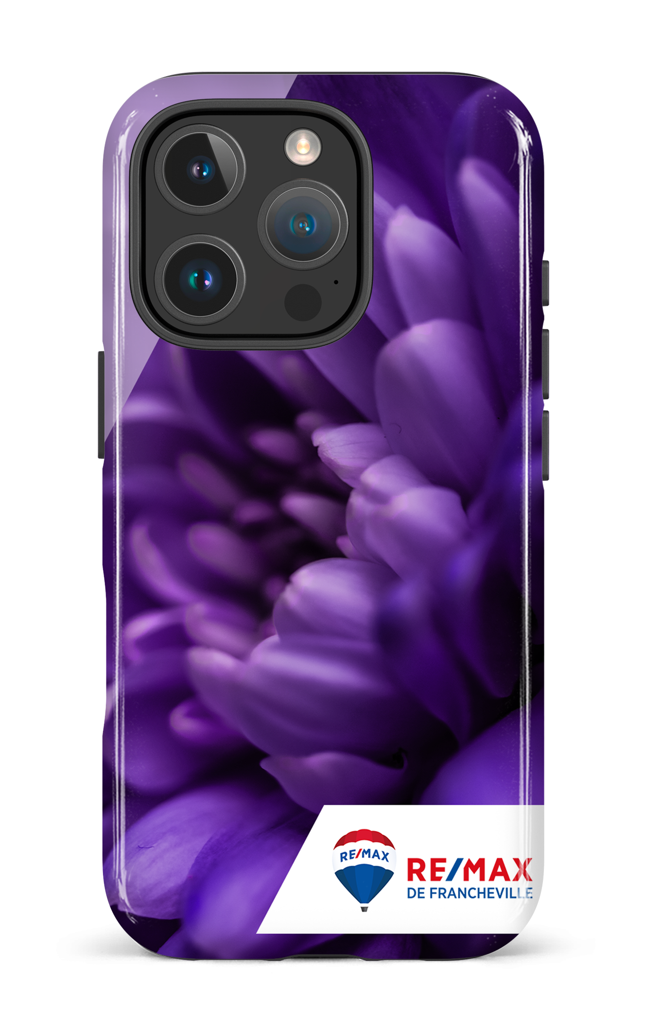 iPhone 16 Pro Impact Case Fleur gros plan de Francheville -