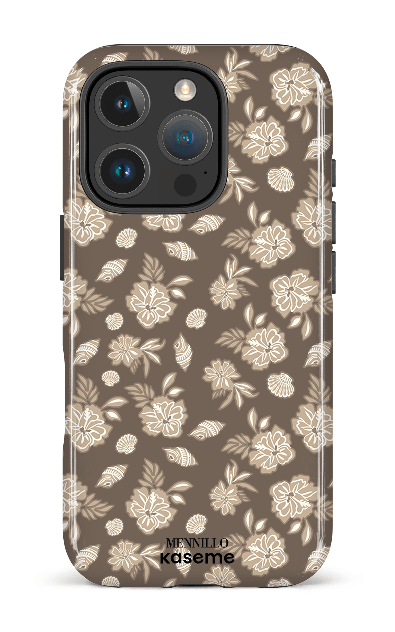 iPhone 16 Pro Impact Case Floral Cream -