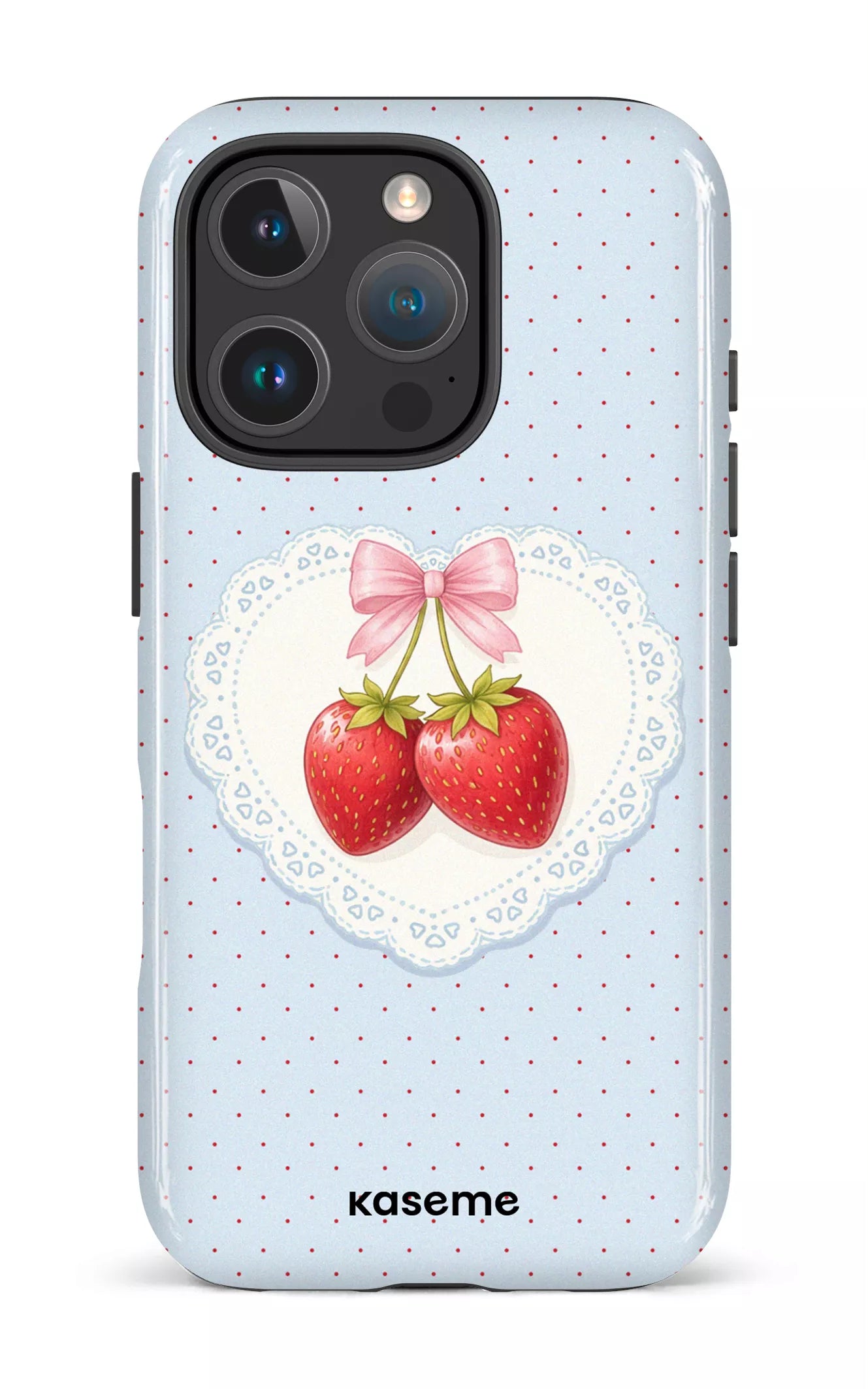 iPhone 16 Pro Impact Case Fresa Lace Blue -