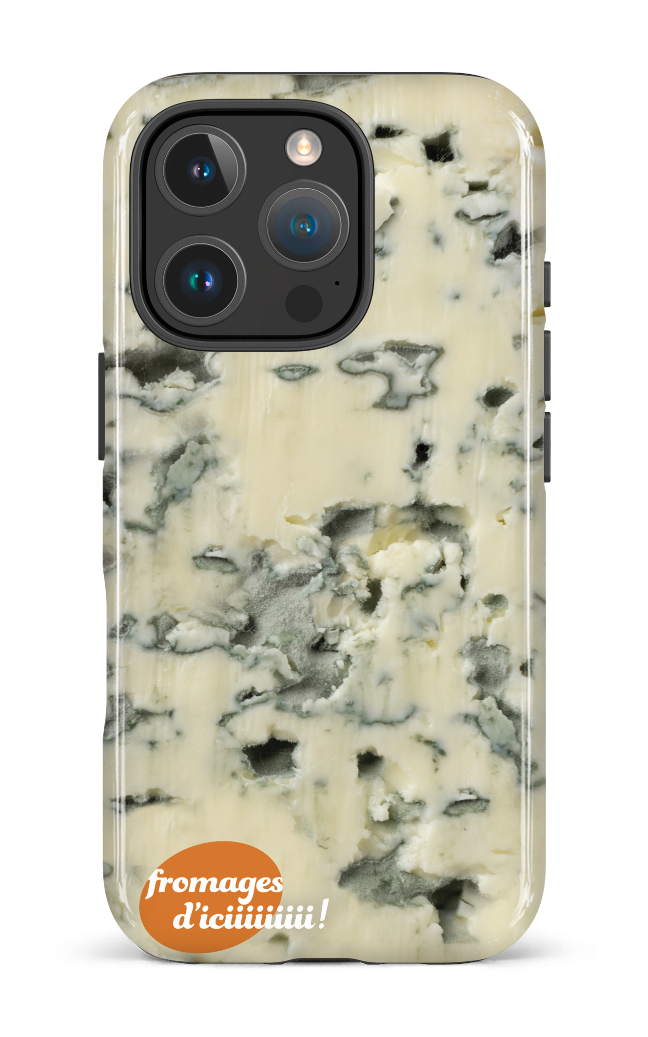 iPhone 16 Pro Impact Case Fromage Bleu Logo -