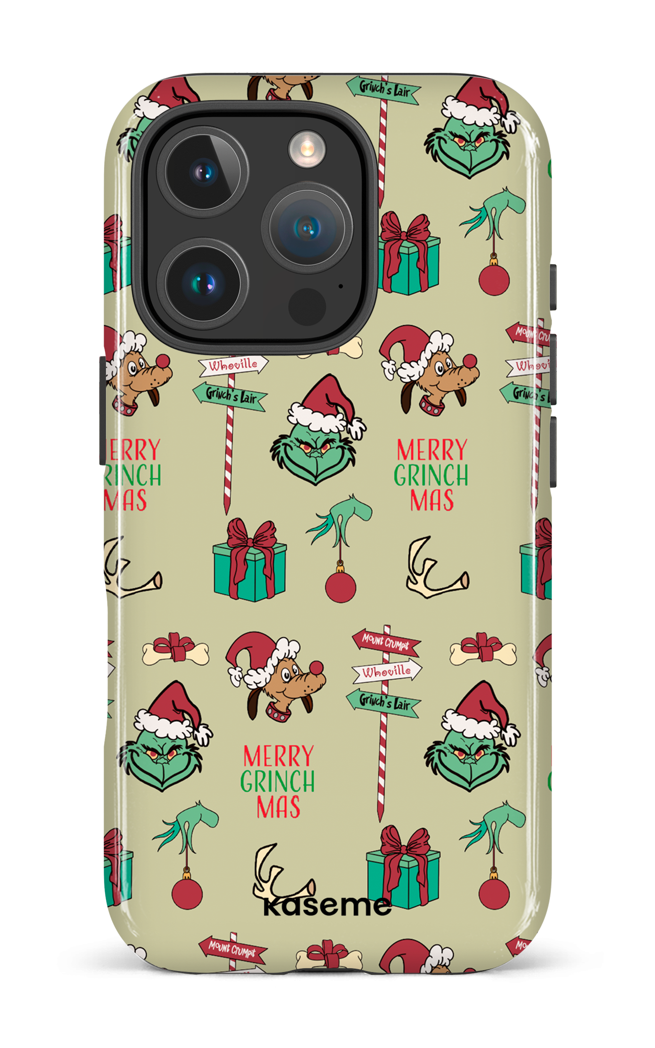 iPhone 16 Pro Impact Case Grinchmas -