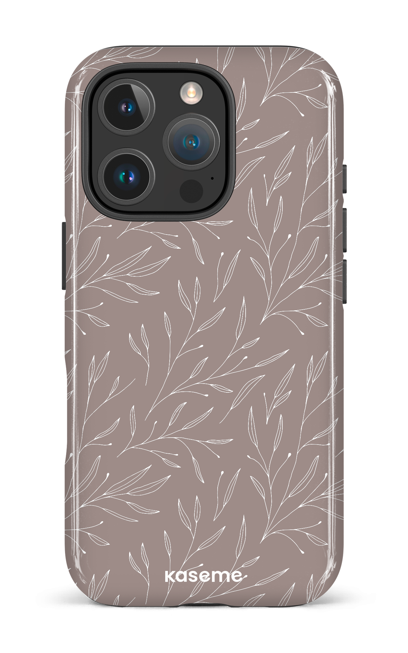 iPhone 16 Pro Impact Case Hibiscus Grey -