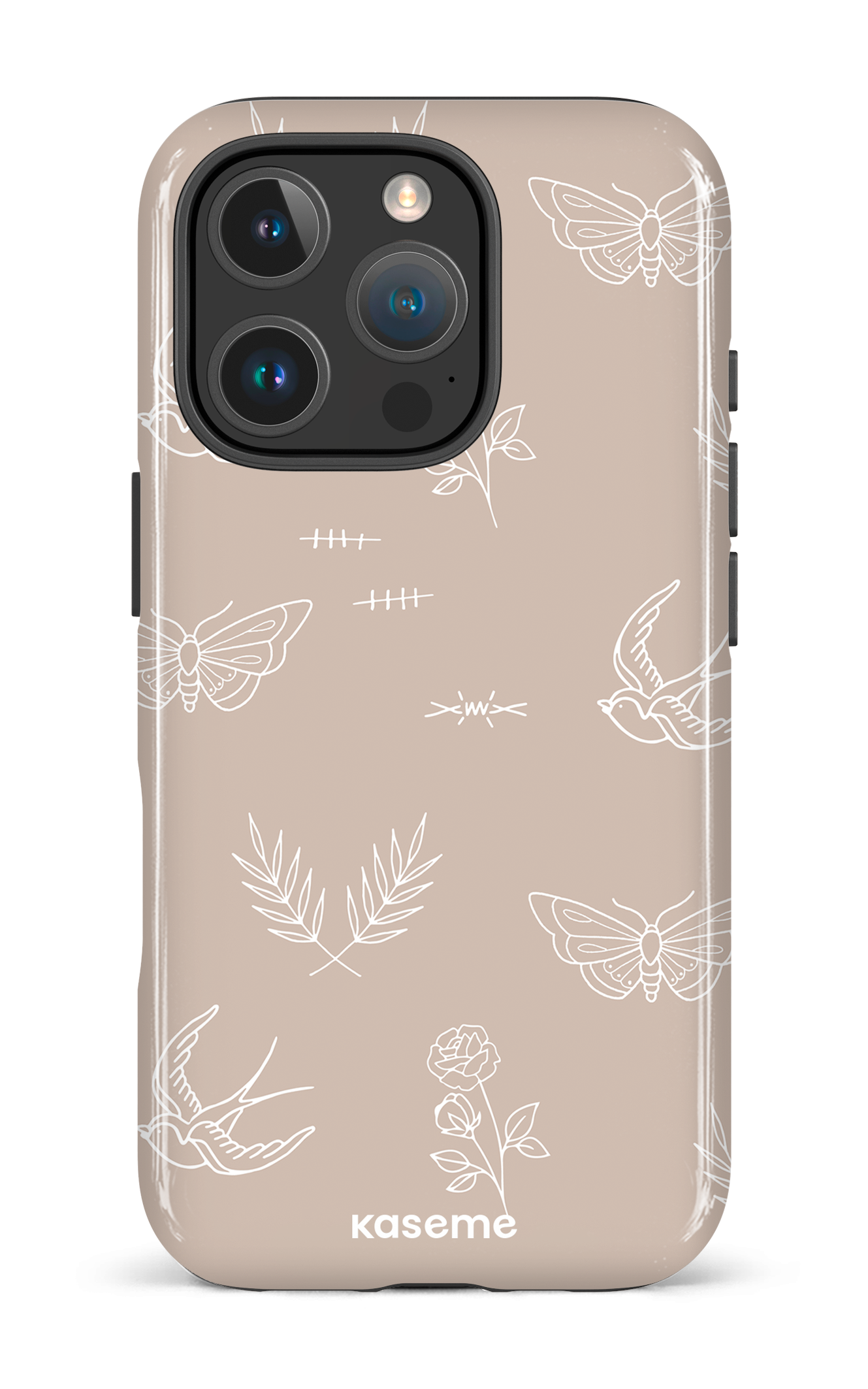 iPhone 16 Pro Impact Case Ink beige -