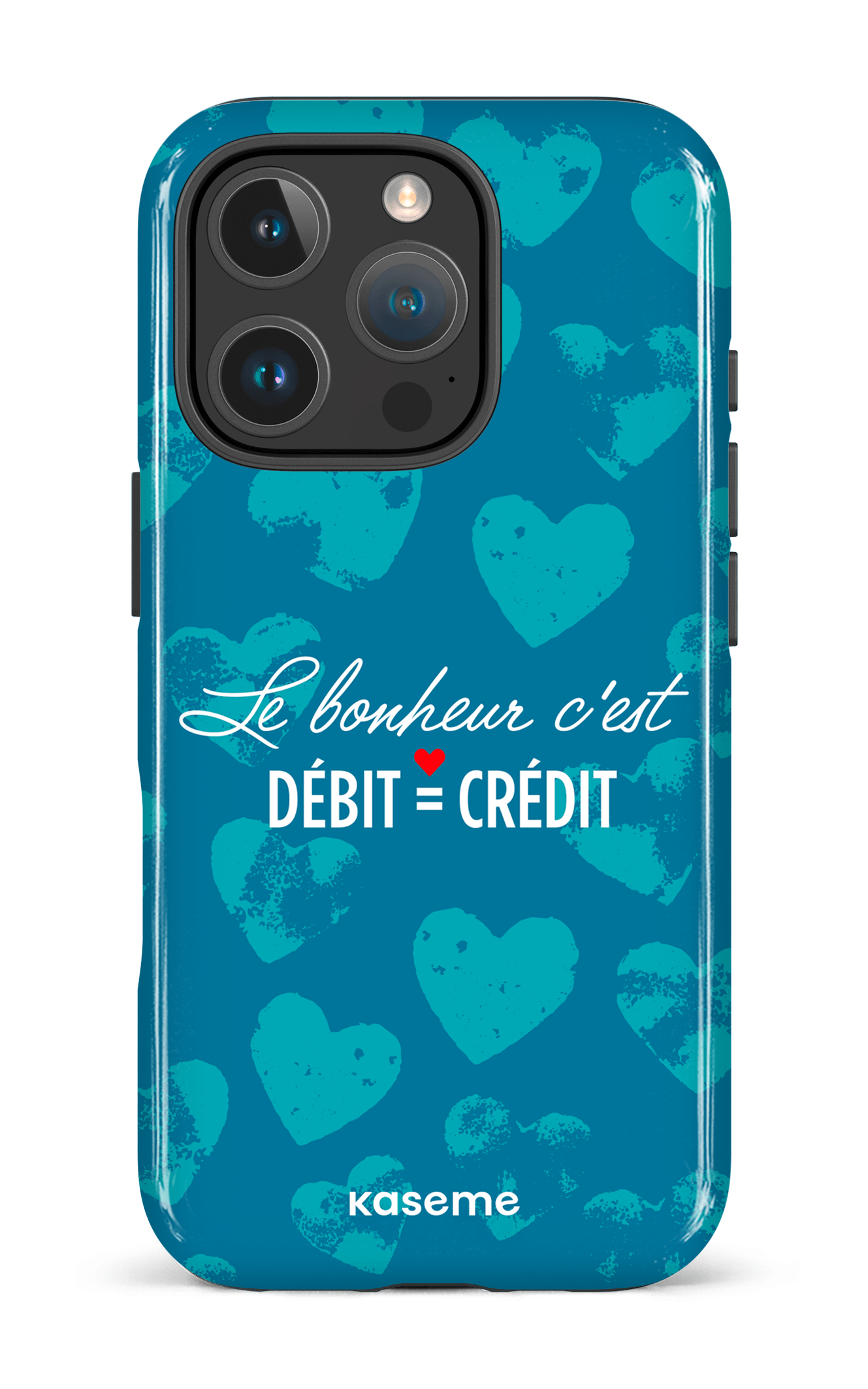 iPhone 16 Pro Impact Case Le bonheur c'est débit = crédit -