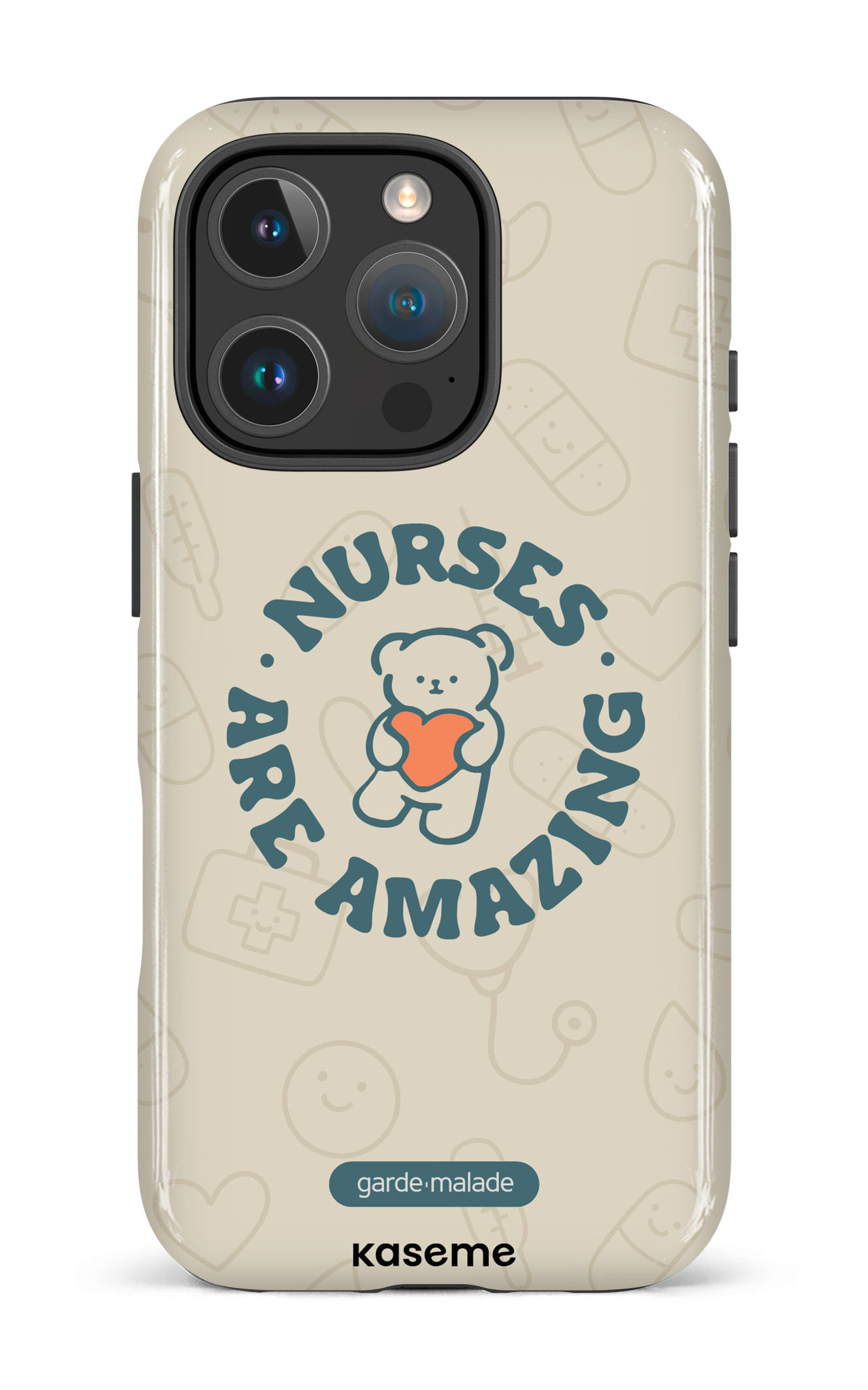 iPhone 16 Pro Impact Case Nurses Are Amazing x Garde-Malade -