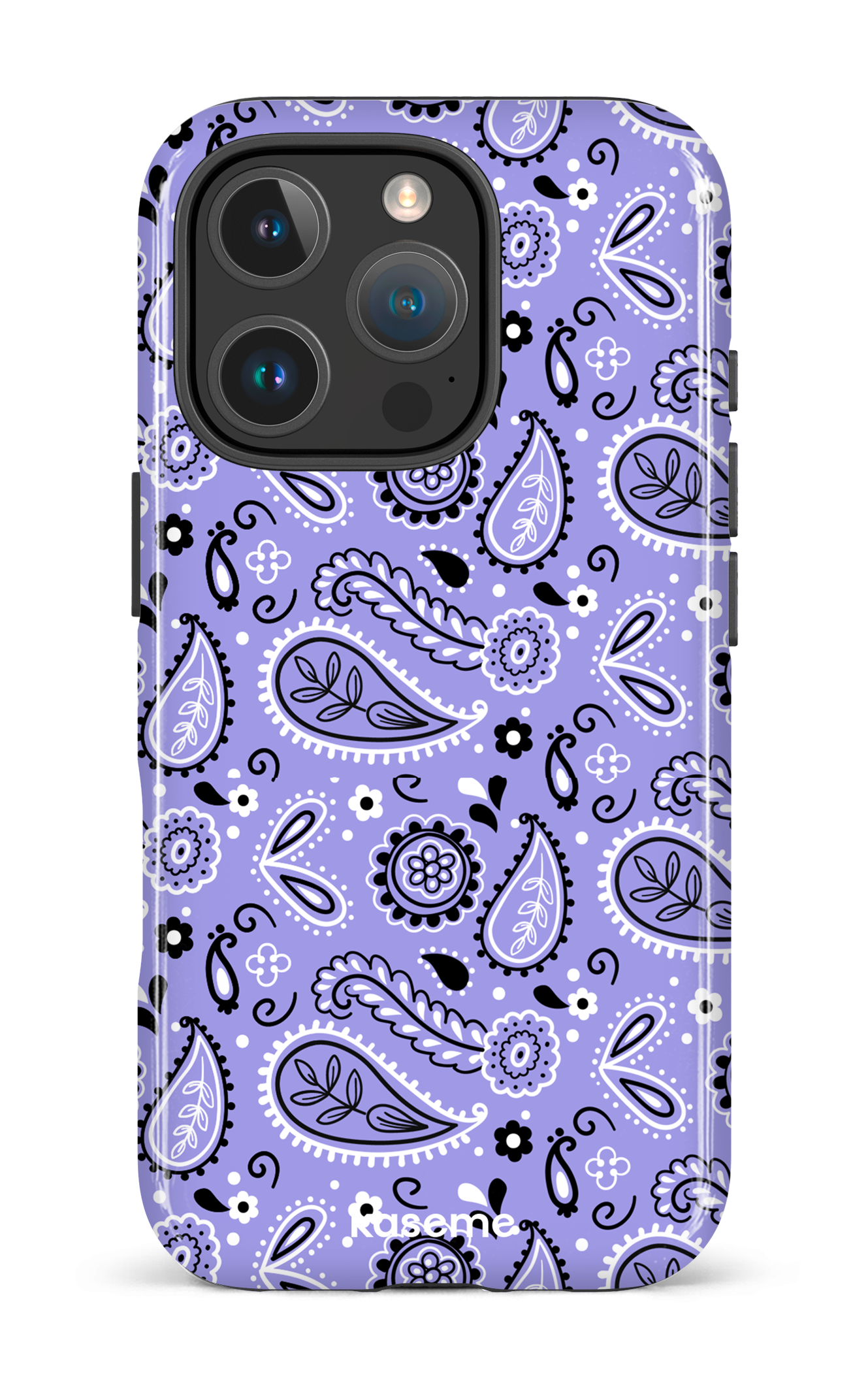 iPhone 16 Pro Impact Case Paisley Purple -