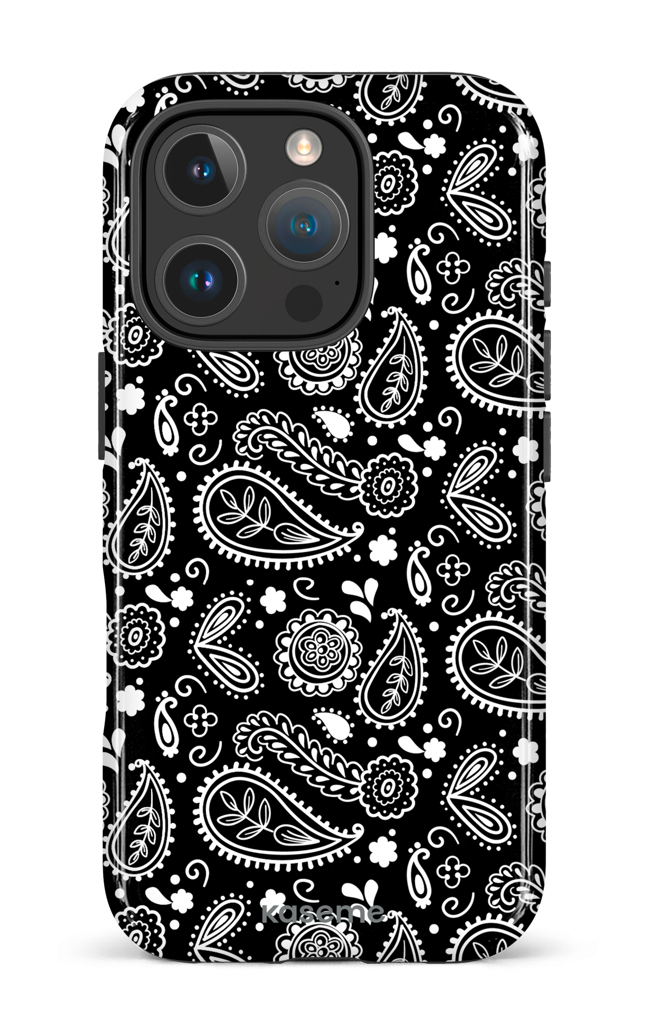 iPhone 16 Pro Impact Case Paisley black -