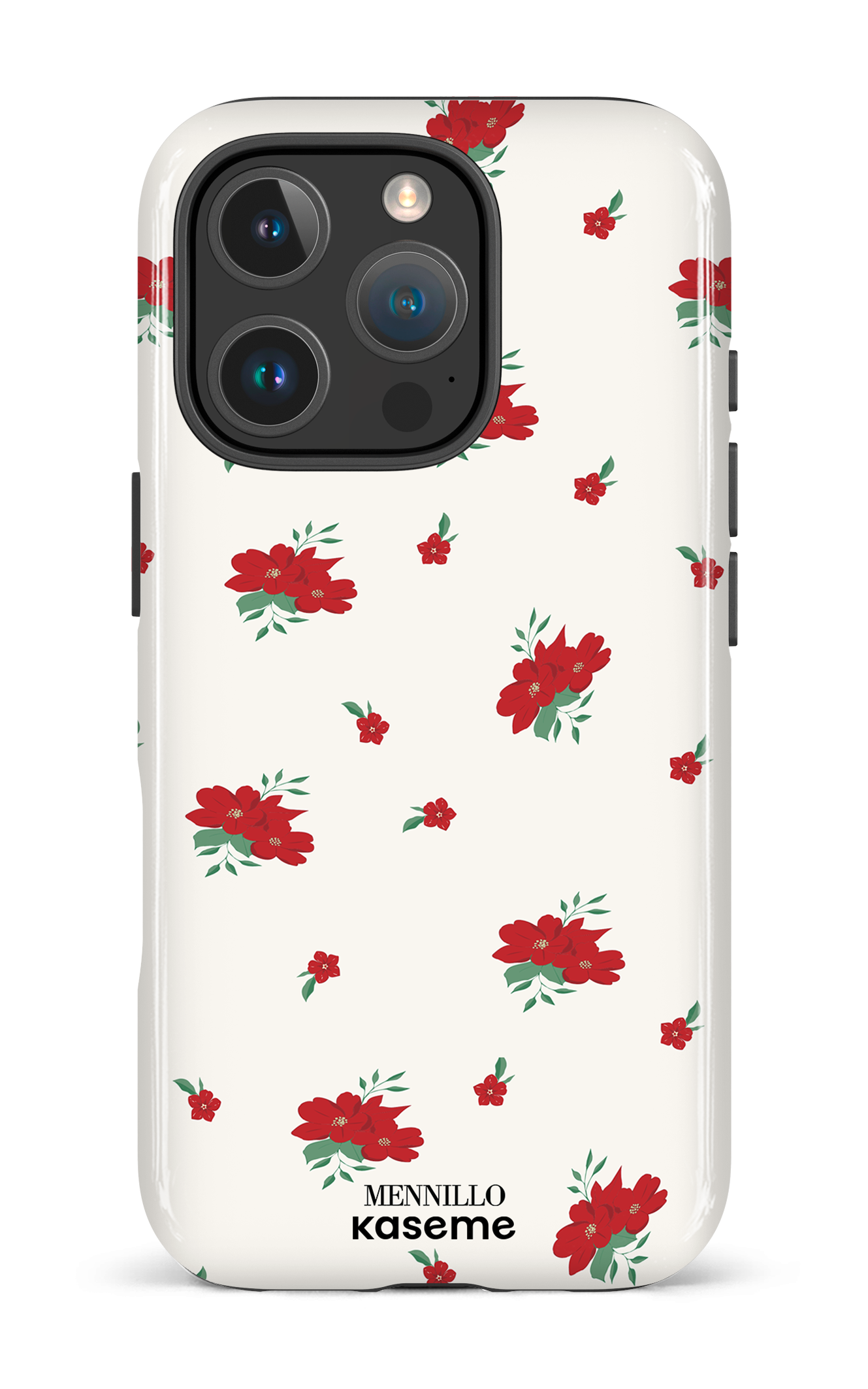 iPhone 16 Pro Impact Case Red Roses by Mennillo -