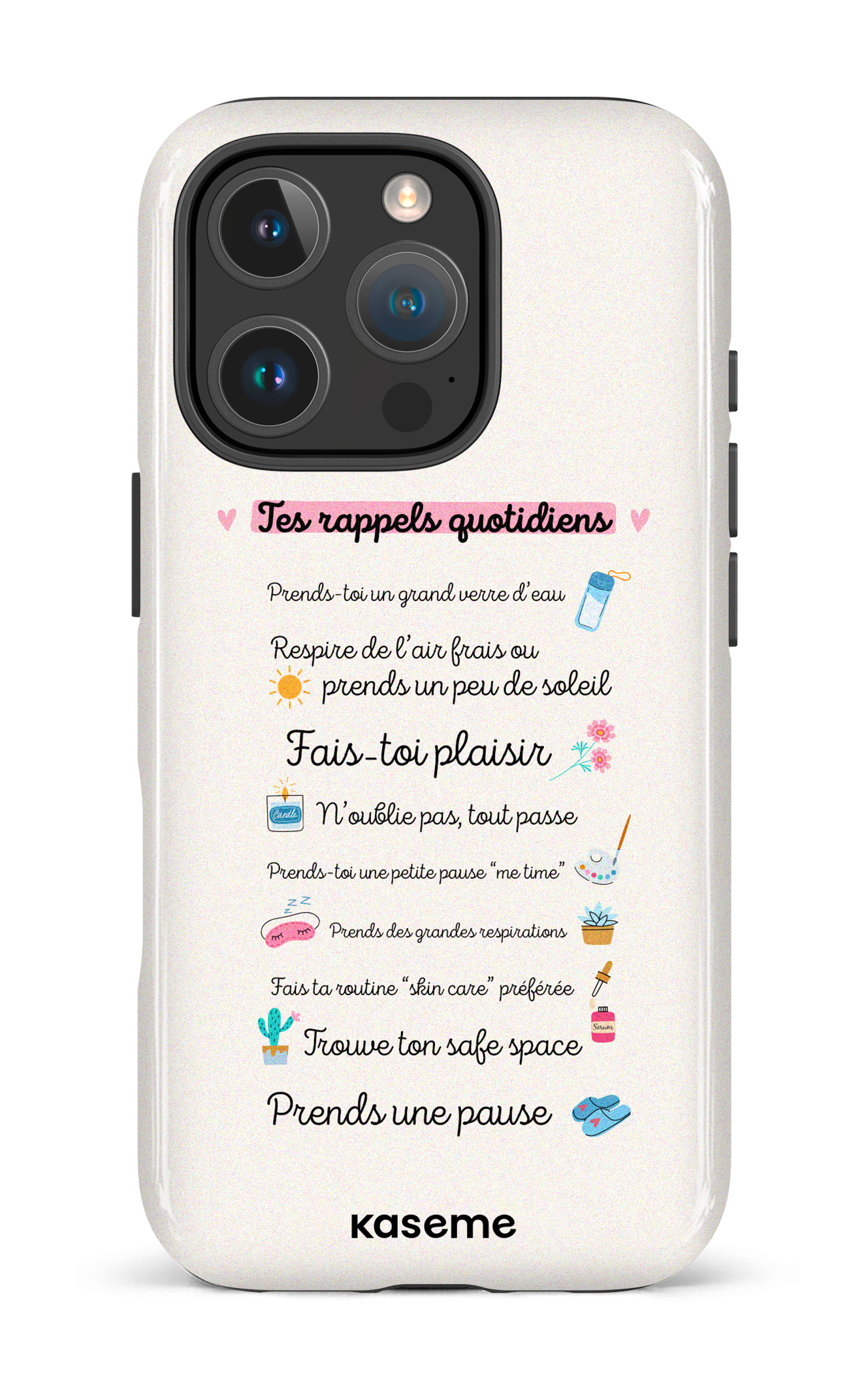 iPhone 16 Pro Impact Case Tes rappels quotidiens -