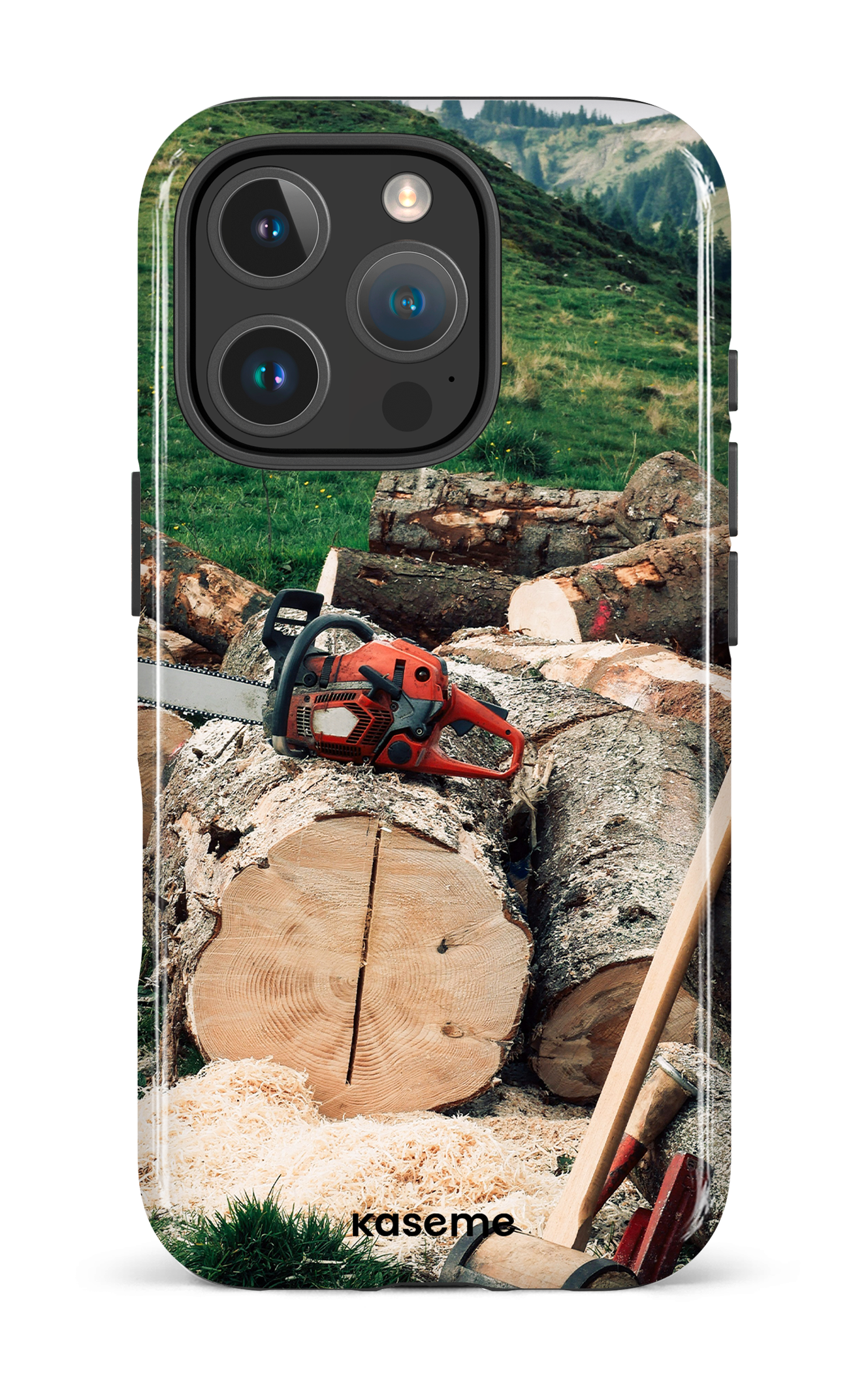 iPhone 16 Pro Impact Case Timber Cut -