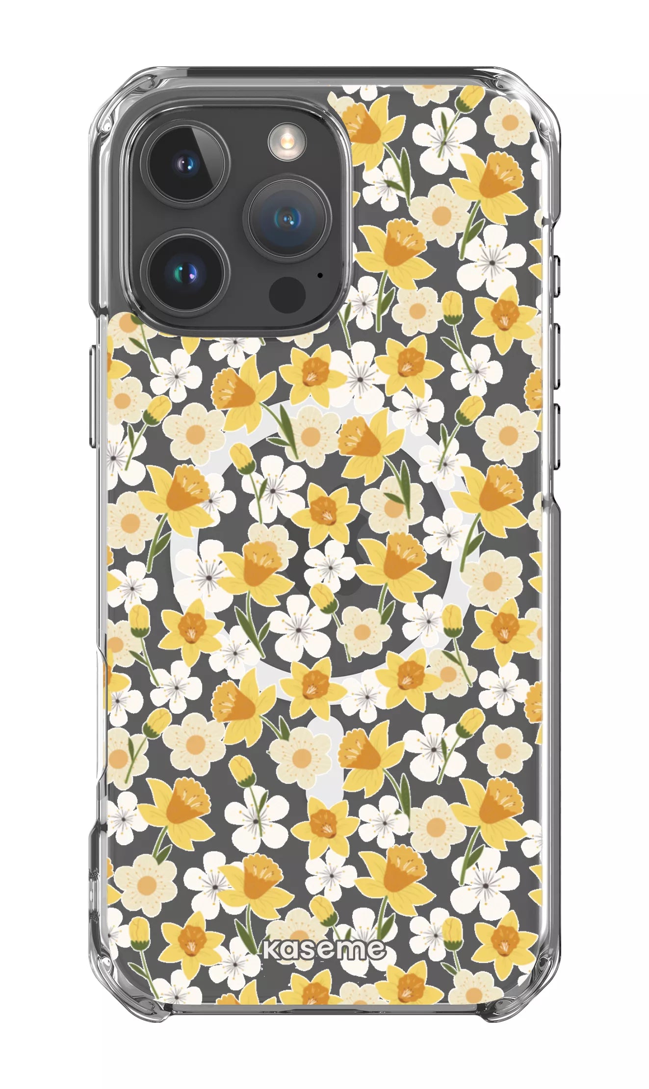 iPhone 16 Pro Max Clear Case Magsafe Daffodil Clear Case -