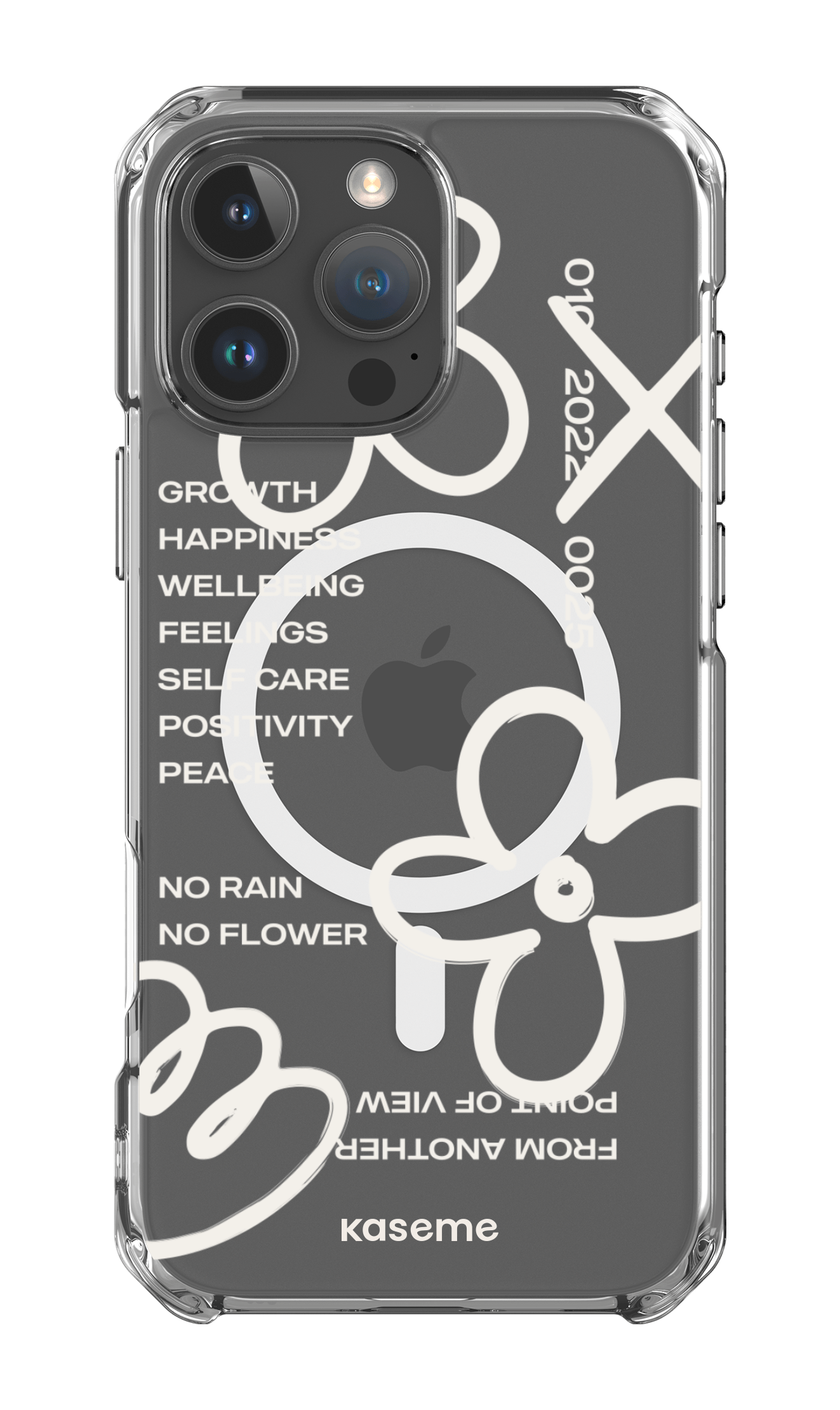 iPhone 16 Pro Max Clear Case Magsafe Feelings white clear case -