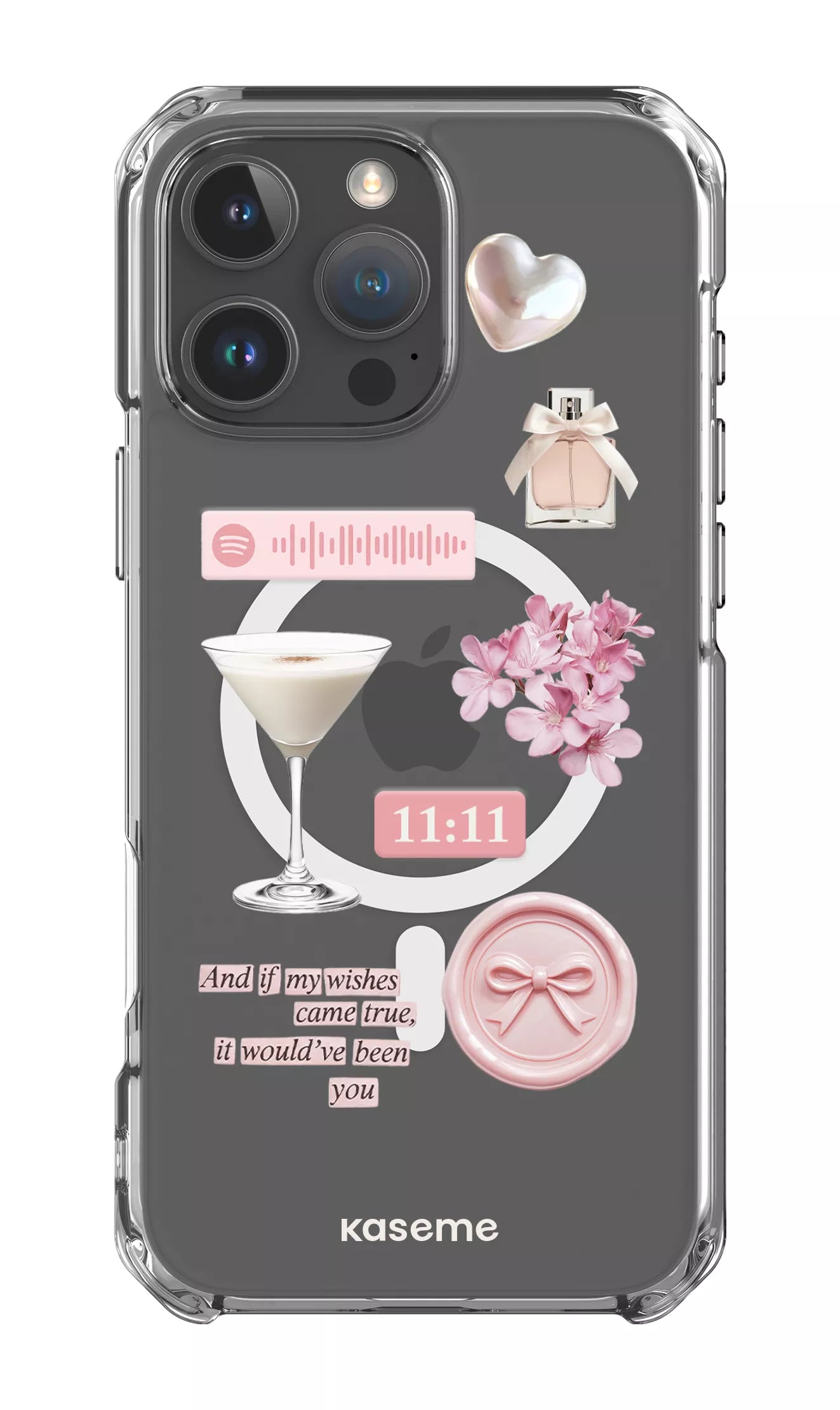 iPhone 16 Pro Max Clear Case Magsafe Love Letters Clear Case -