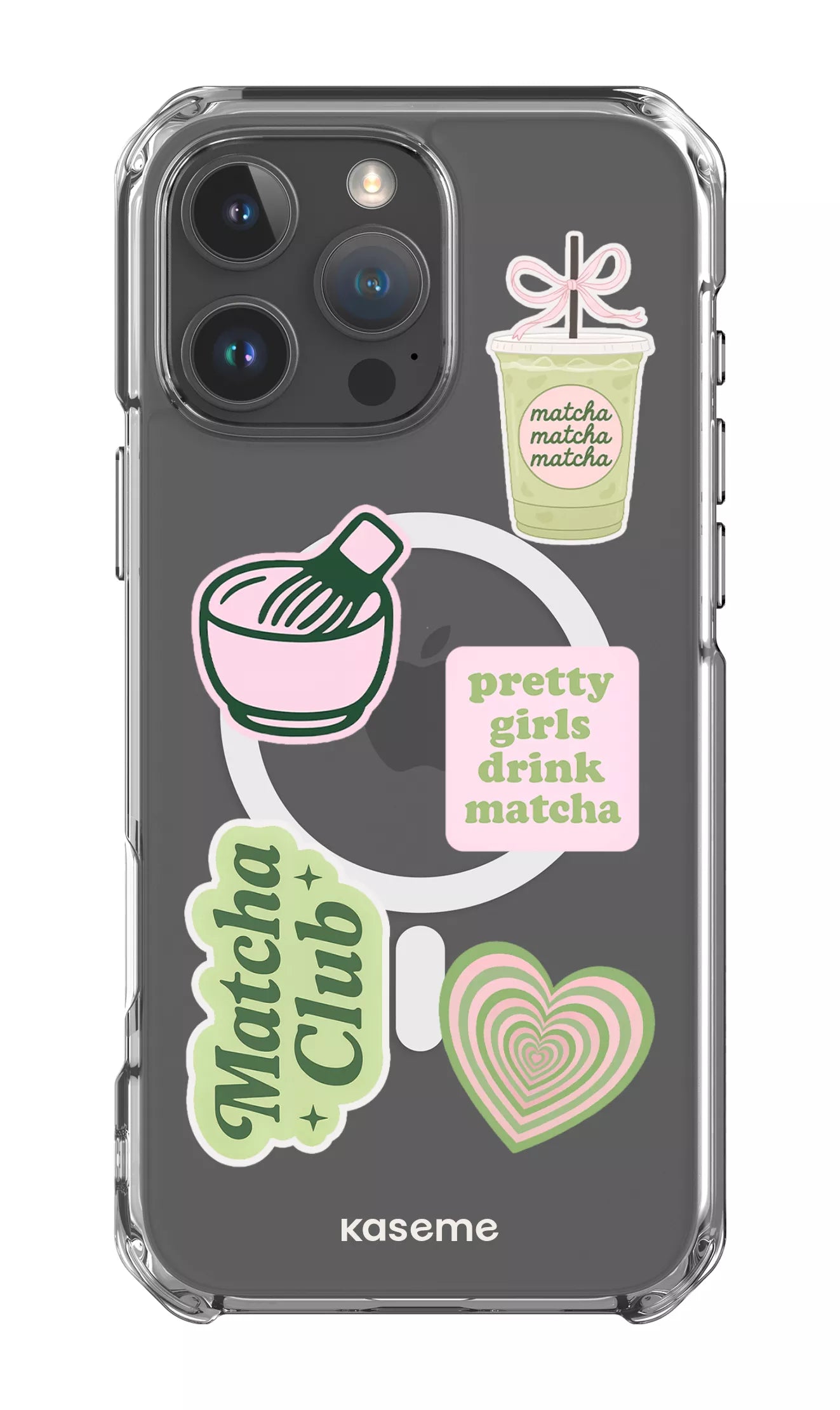 iPhone 16 Pro Max Clear Case Magsafe Matcha Clear Case -