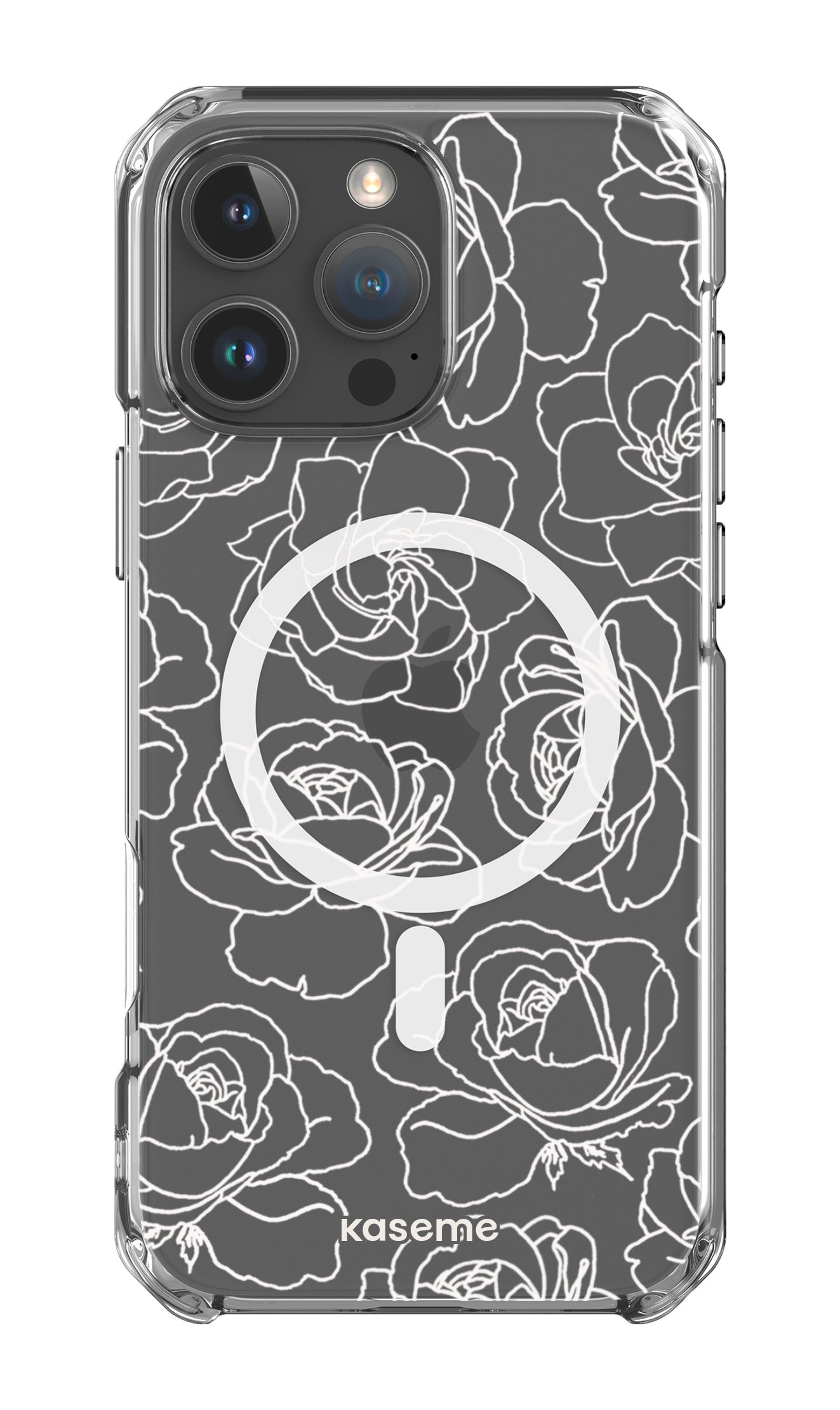 iPhone 16 Pro Max Clear Case Magsafe Polar Flowers Clear Case -