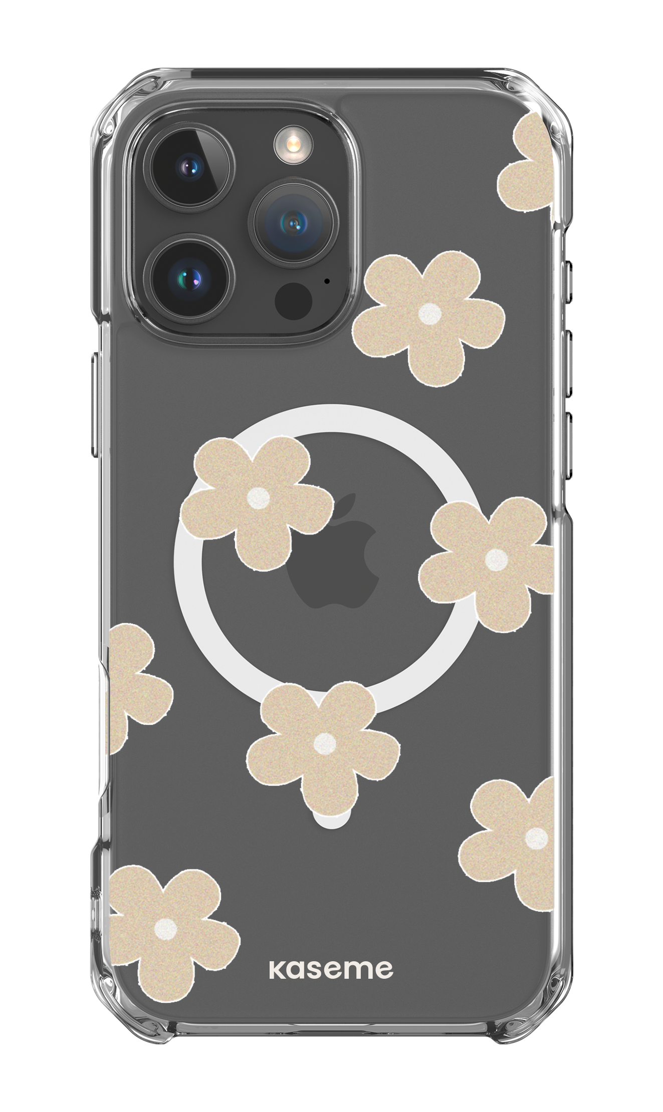 iPhone 16 Pro Max Clear Case Magsafe Woodstock Beige Clear Case -