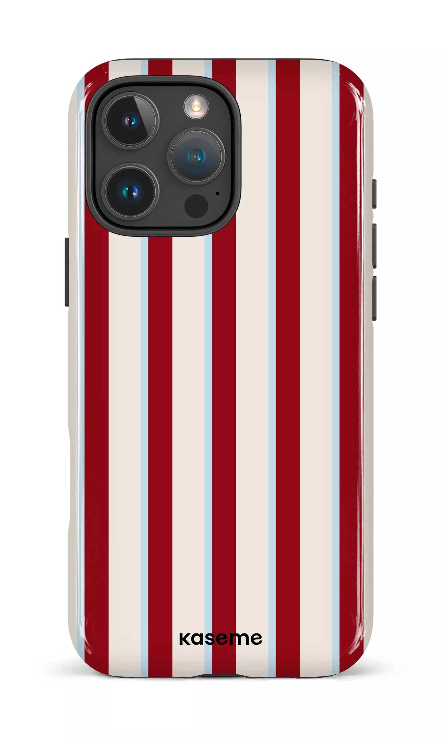iPhone 16 Pro Max Impact Case Berry Lane Red & Blue -