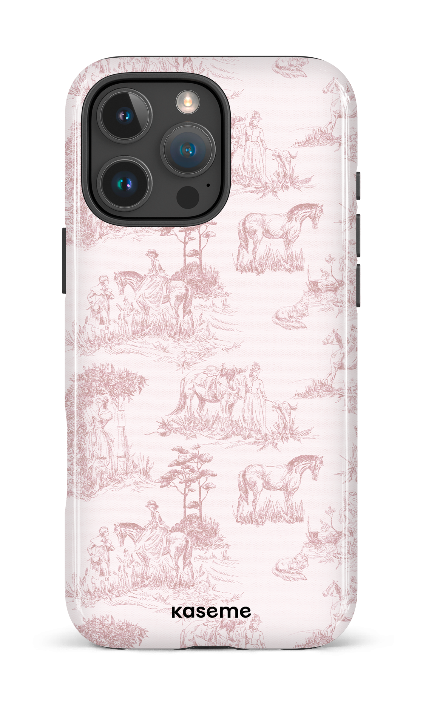 iPhone 16 Pro Max Impact Case Charmingly Pink -