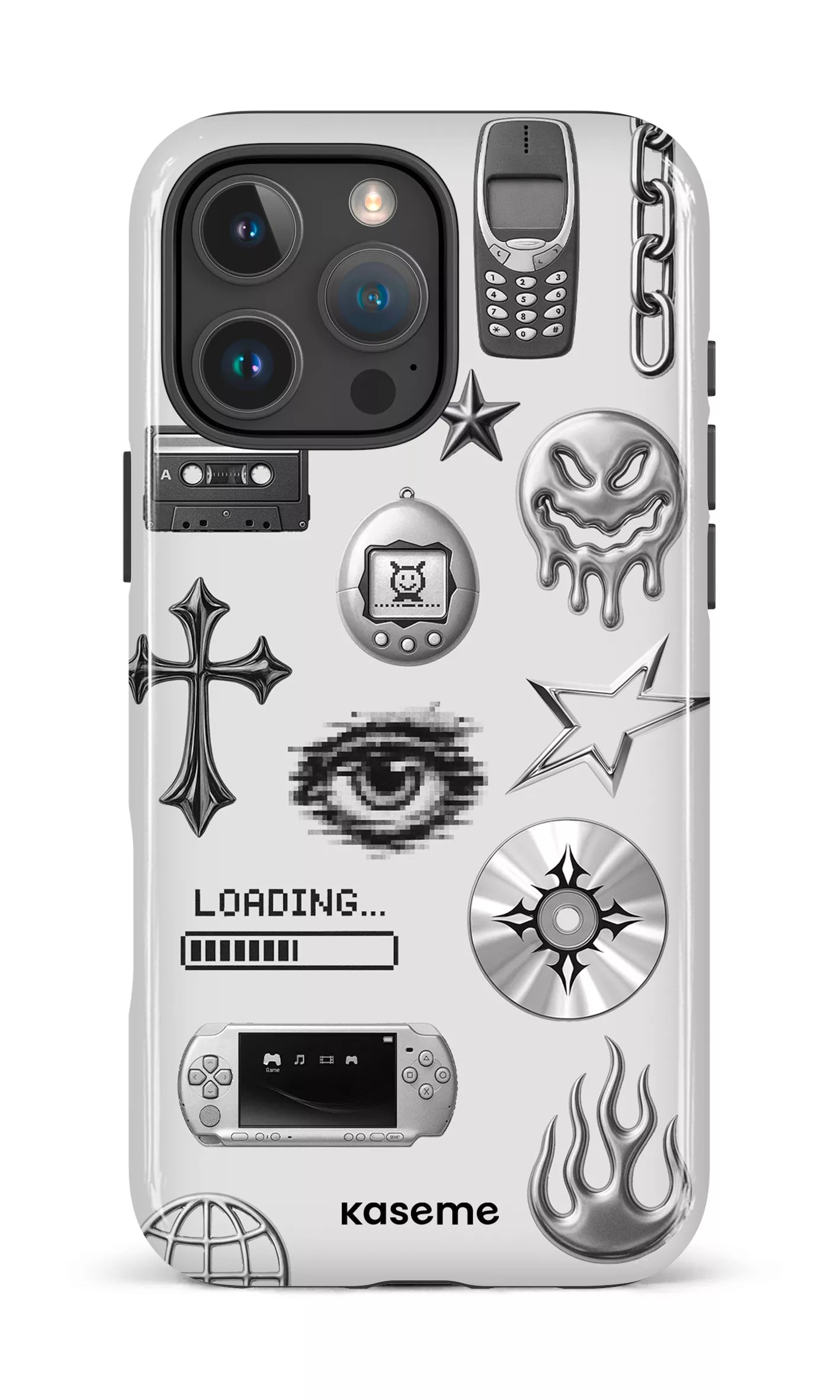iPhone 16 Pro Max Impact Case Chrome -
