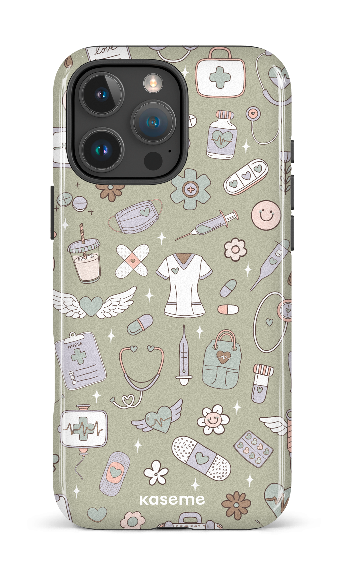 iPhone 16 Pro Max Impact Case Code Green -