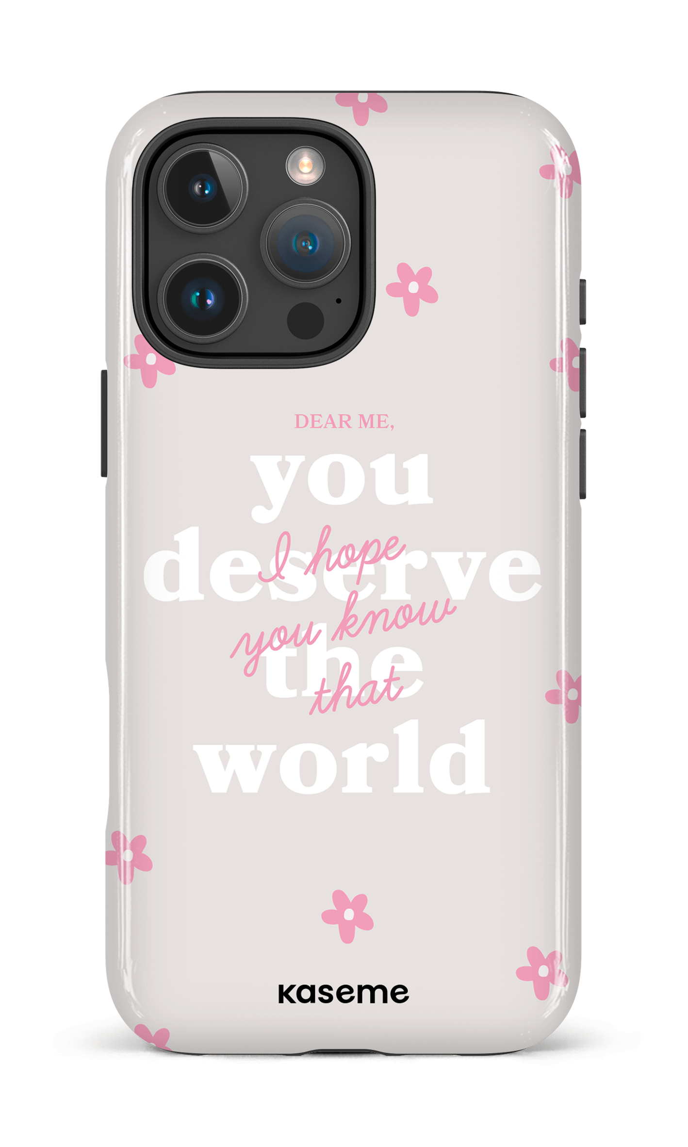 iPhone 16 Pro Max Impact Case Dear Me Pink -