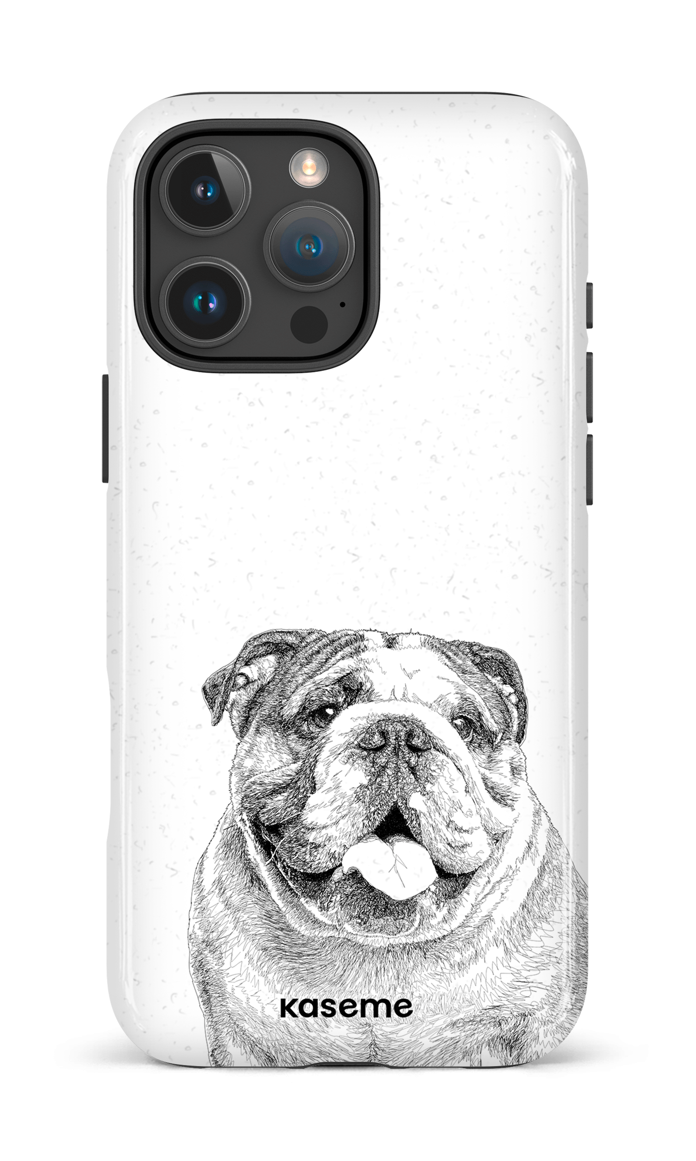 iPhone 16 Pro Max Impact Case English Bulldog -