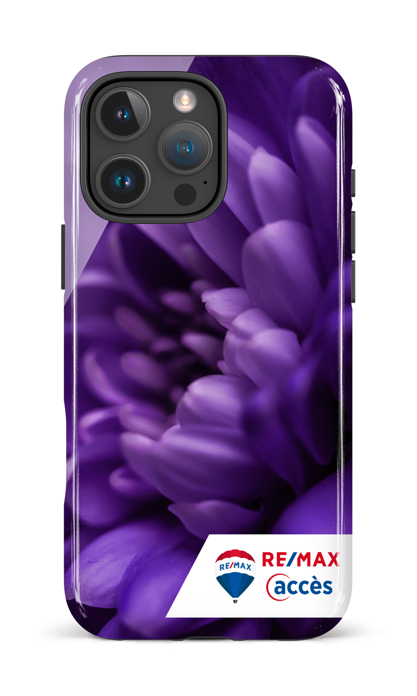 iPhone 16 Pro Max Impact Case Fleur gros plan -