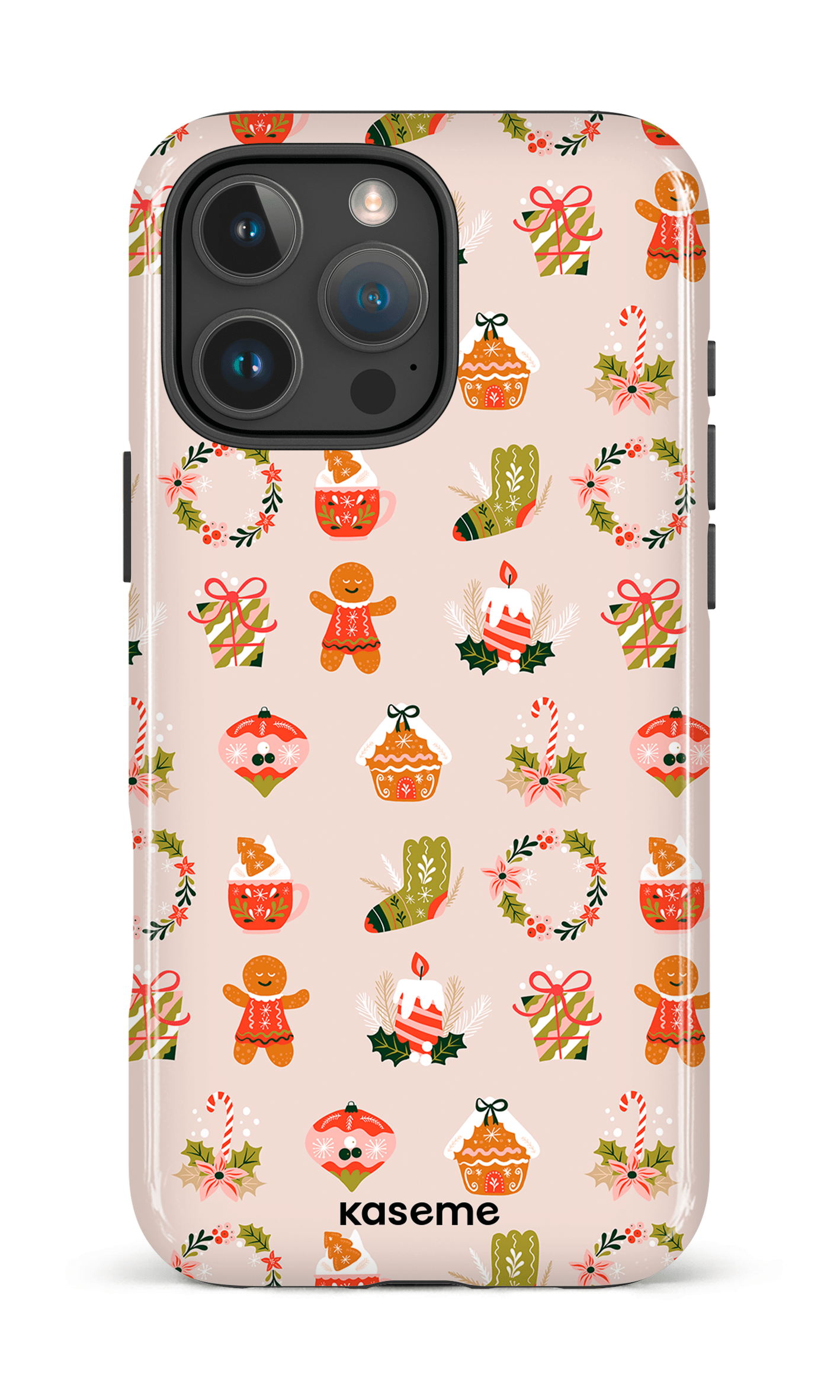 iPhone 16 Pro Max Impact Case Gingerbread -