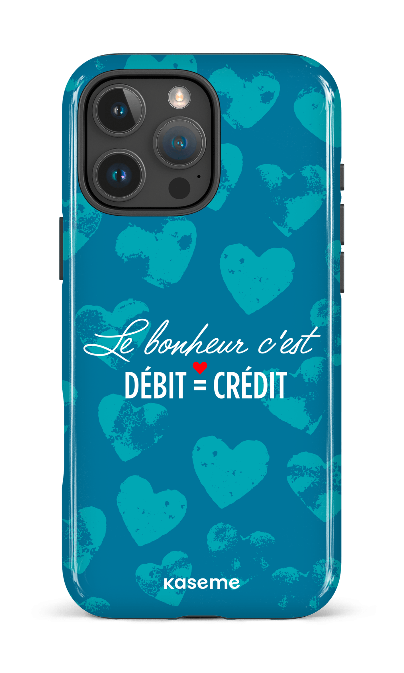 iPhone 16 Pro Max Impact Case Le bonheur c'est débit = crédit -