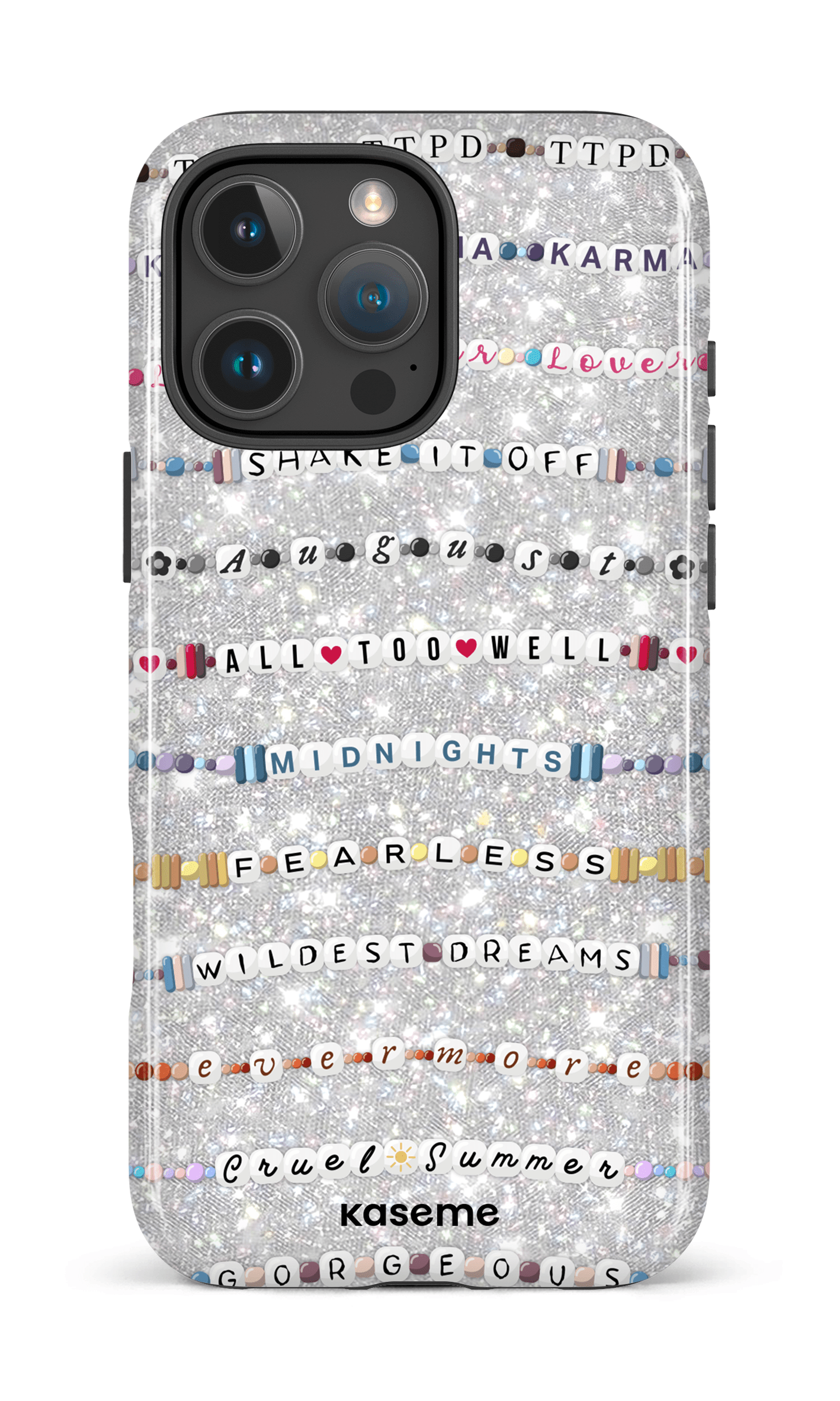 iPhone 16 Pro Max Impact Case Love Story Glitter -