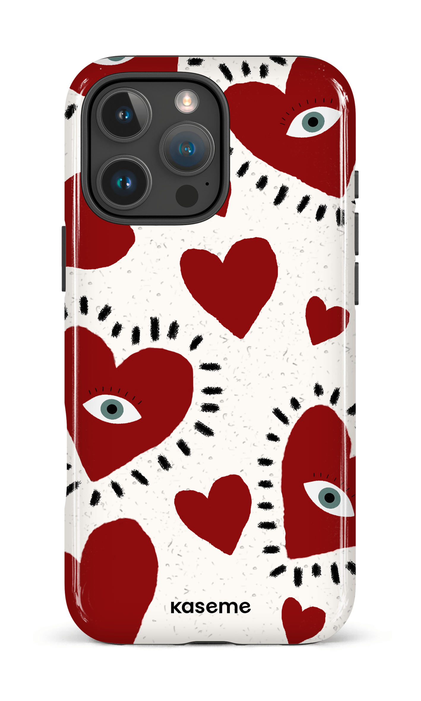 iPhone 16 Pro Max Impact Case Lover red -