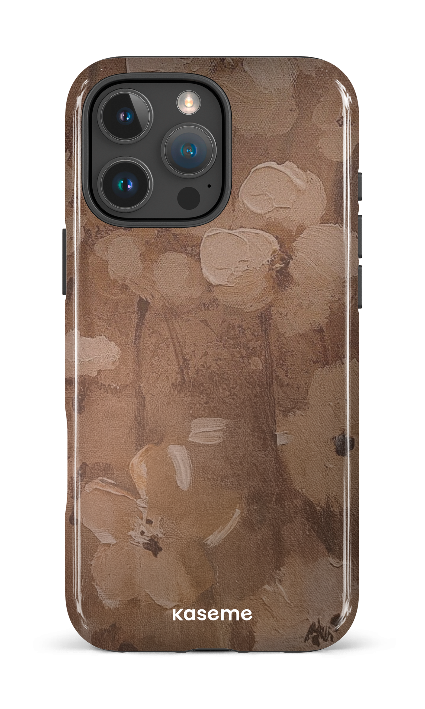 iPhone 16 Pro Max Impact Case Mocha Bloom -