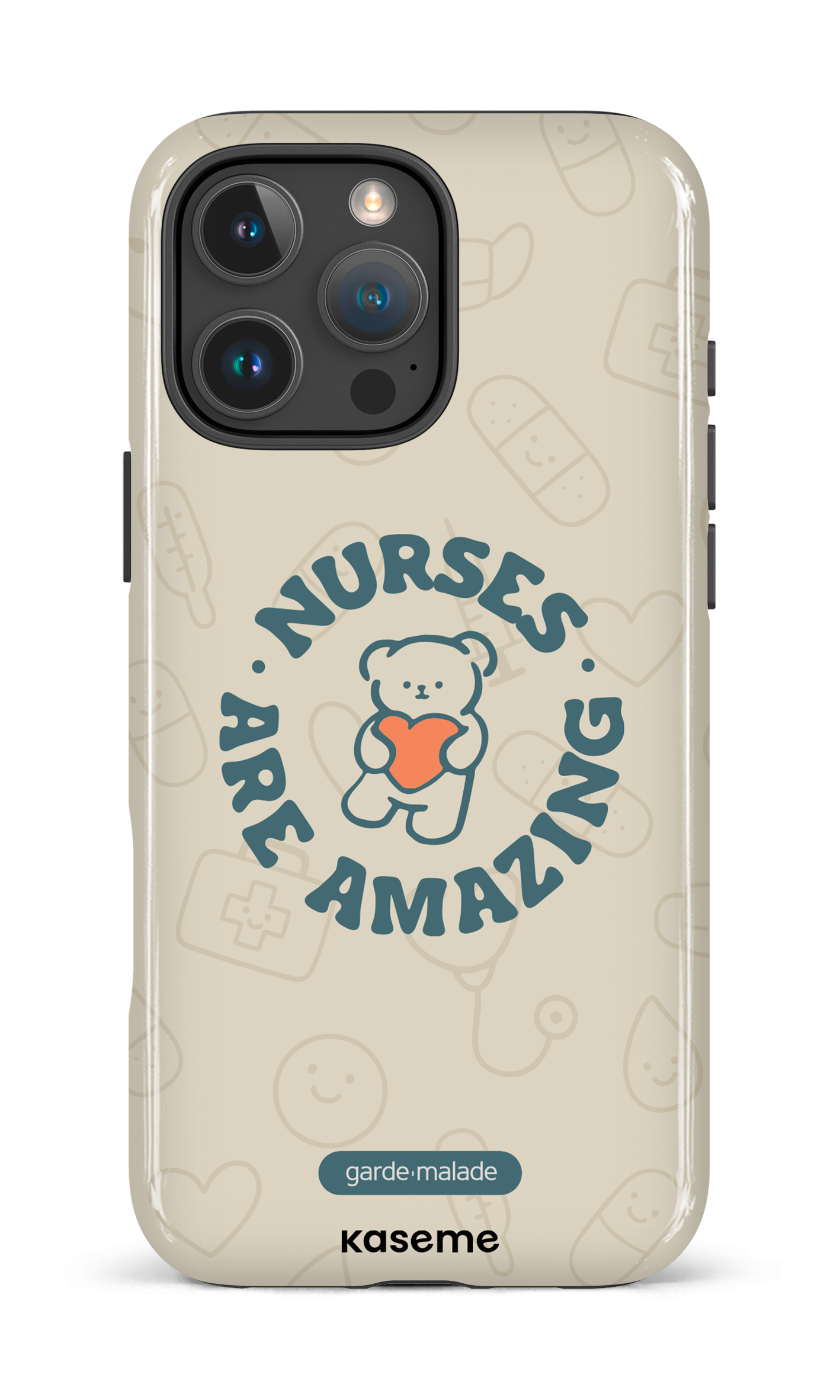 iPhone 16 Pro Max Impact Case Nurses Are Amazing x Garde-Malade -