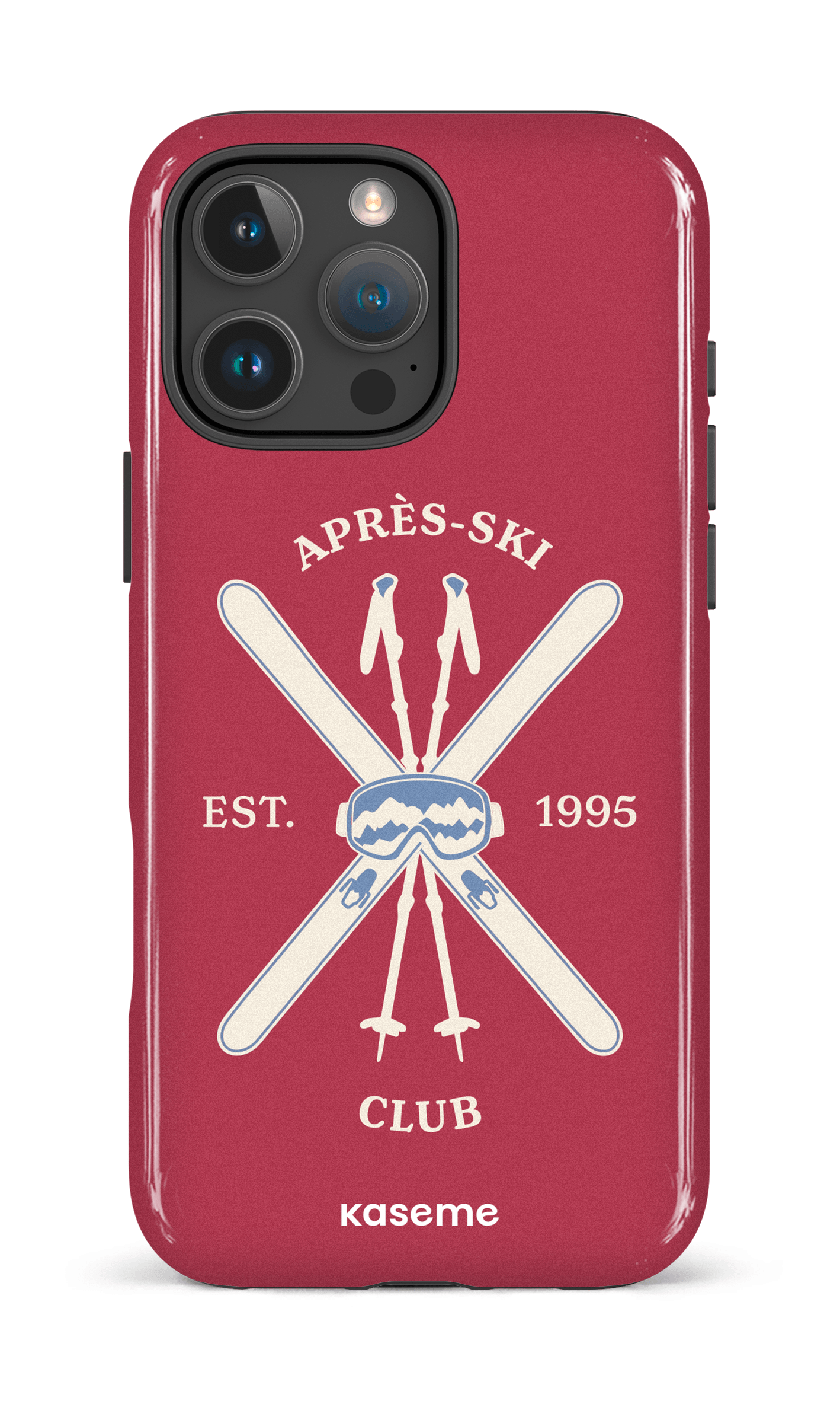 iPhone 16 Pro Max Impact Case Off-Track Red -