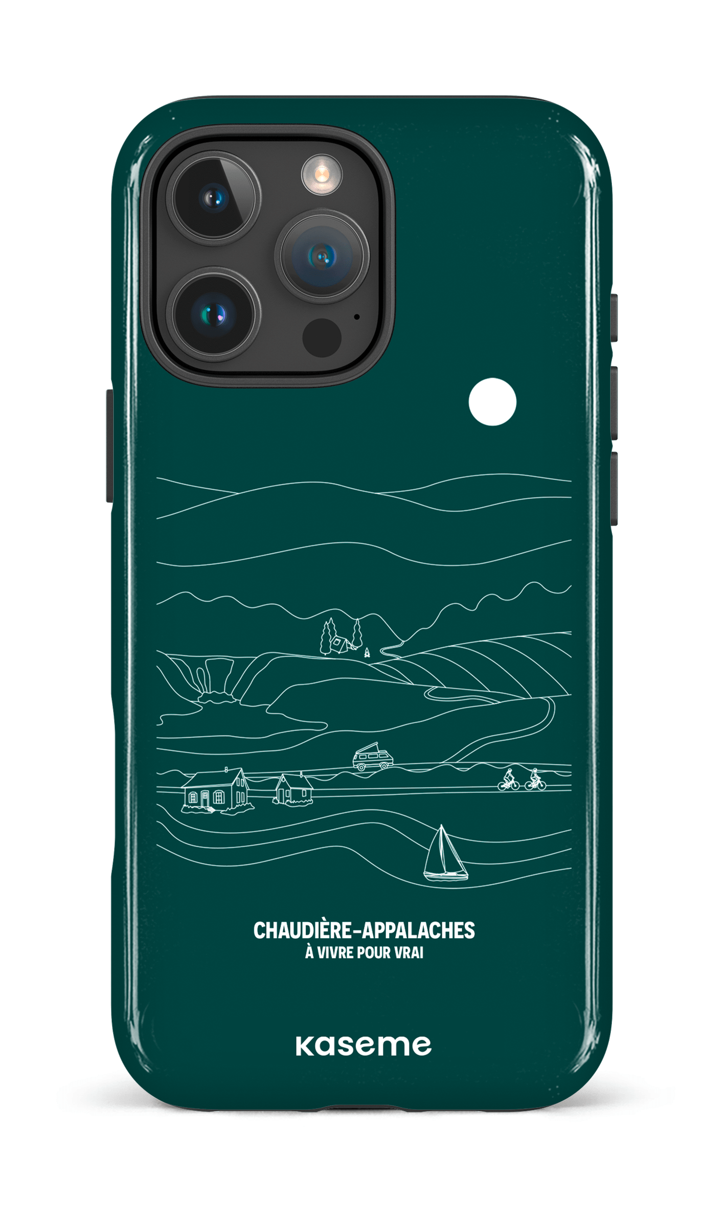 iPhone 16 Pro Max Impact Case Paysage Line Art par TCA -