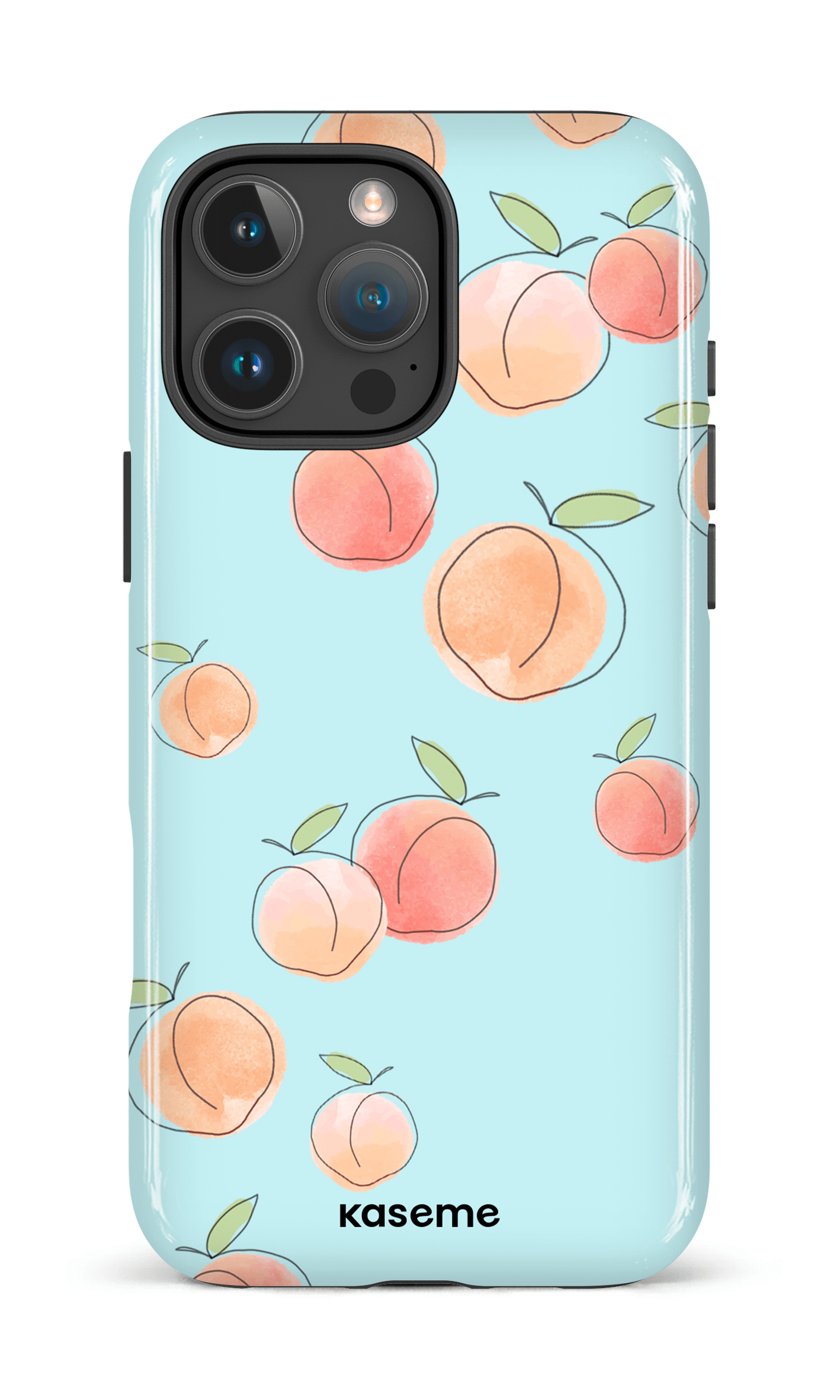 iPhone 16 Pro Max Impact Case Peachy Blue -
