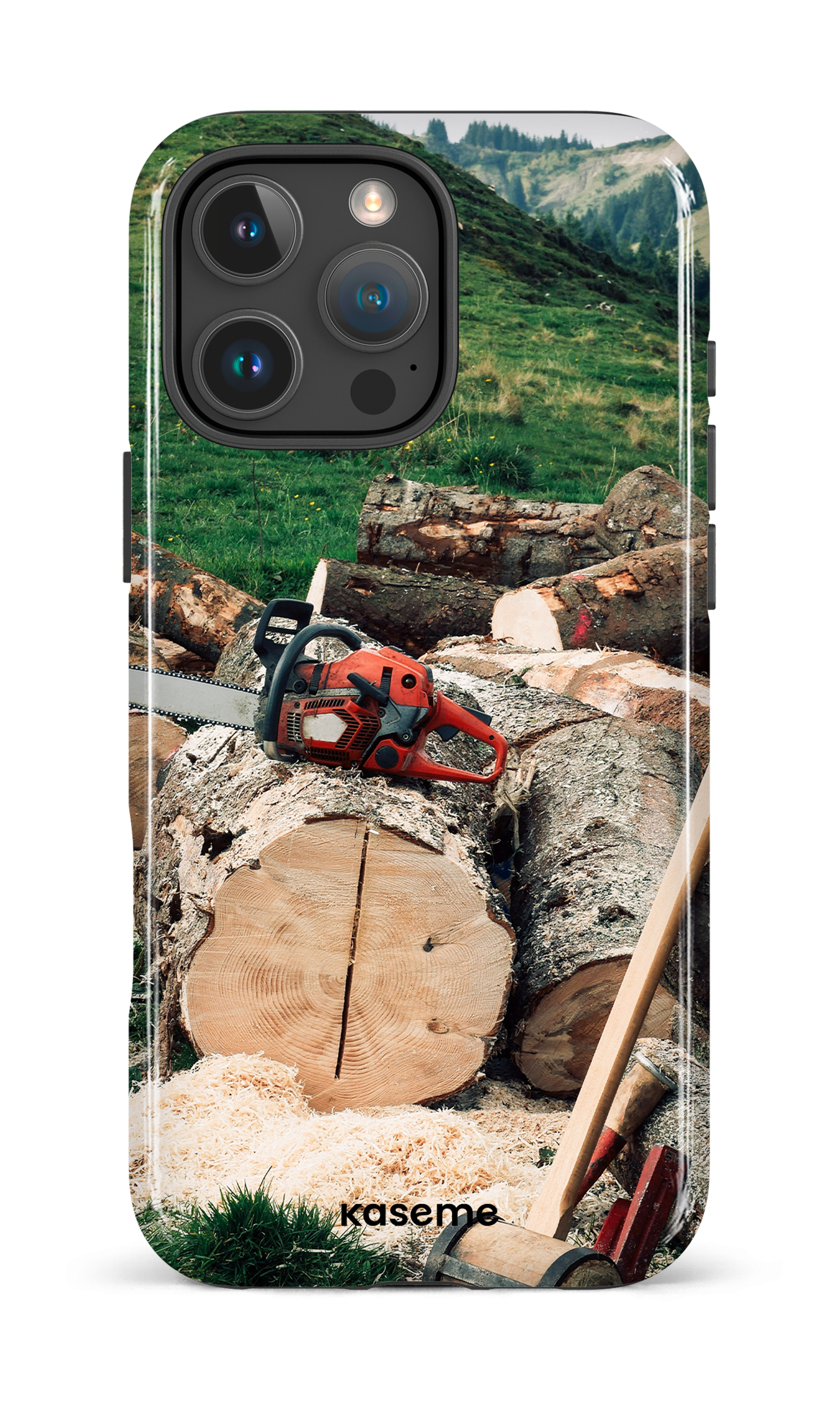 iPhone 16 Pro Max Impact Case Timber Cut -