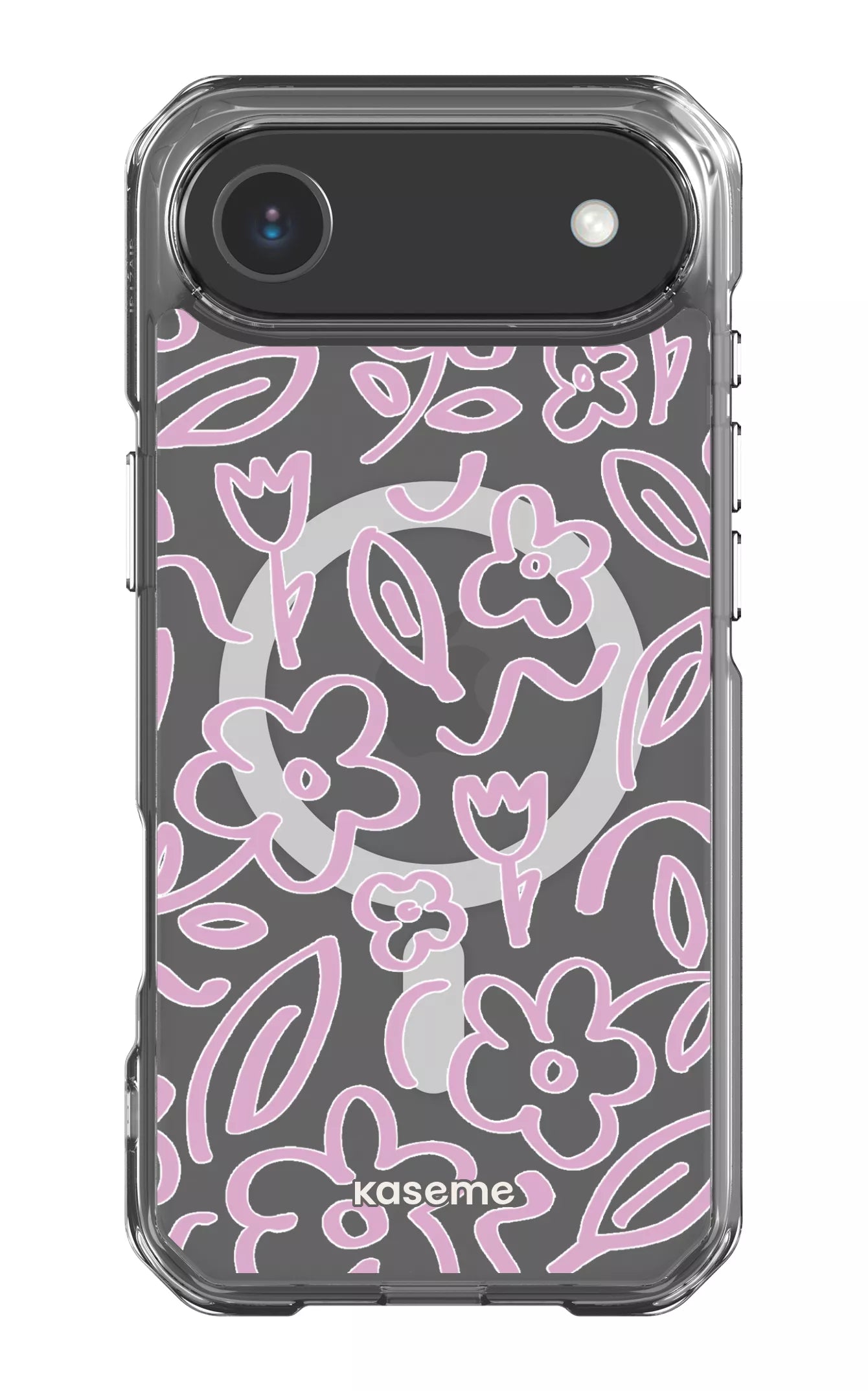 iPhone 17 Air Clear Case Magsafe Brooklyn pink Clear Case -