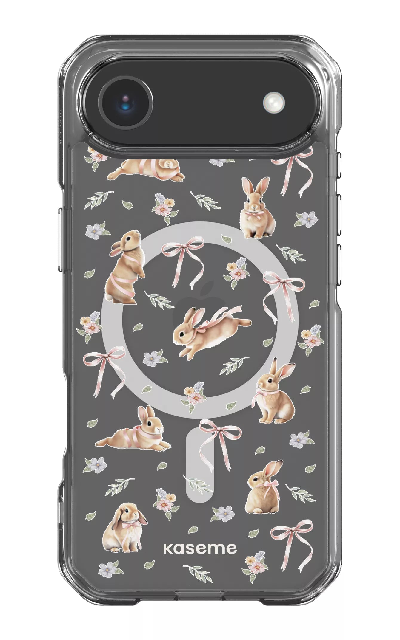 iPhone 17 Air Clear Case Magsafe Bunny Bloom Clear Case -