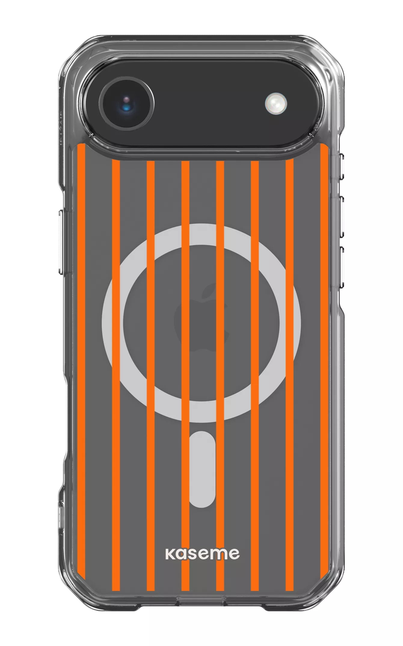 iPhone 17 Air Clear Case Magsafe Dolce Striscia Orange Clear Case -