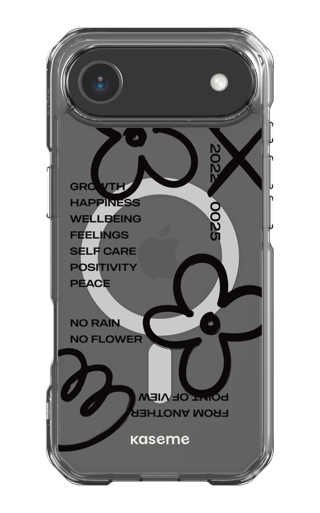 iPhone 17 Air Clear Case Magsafe Feelings black Clear Case -