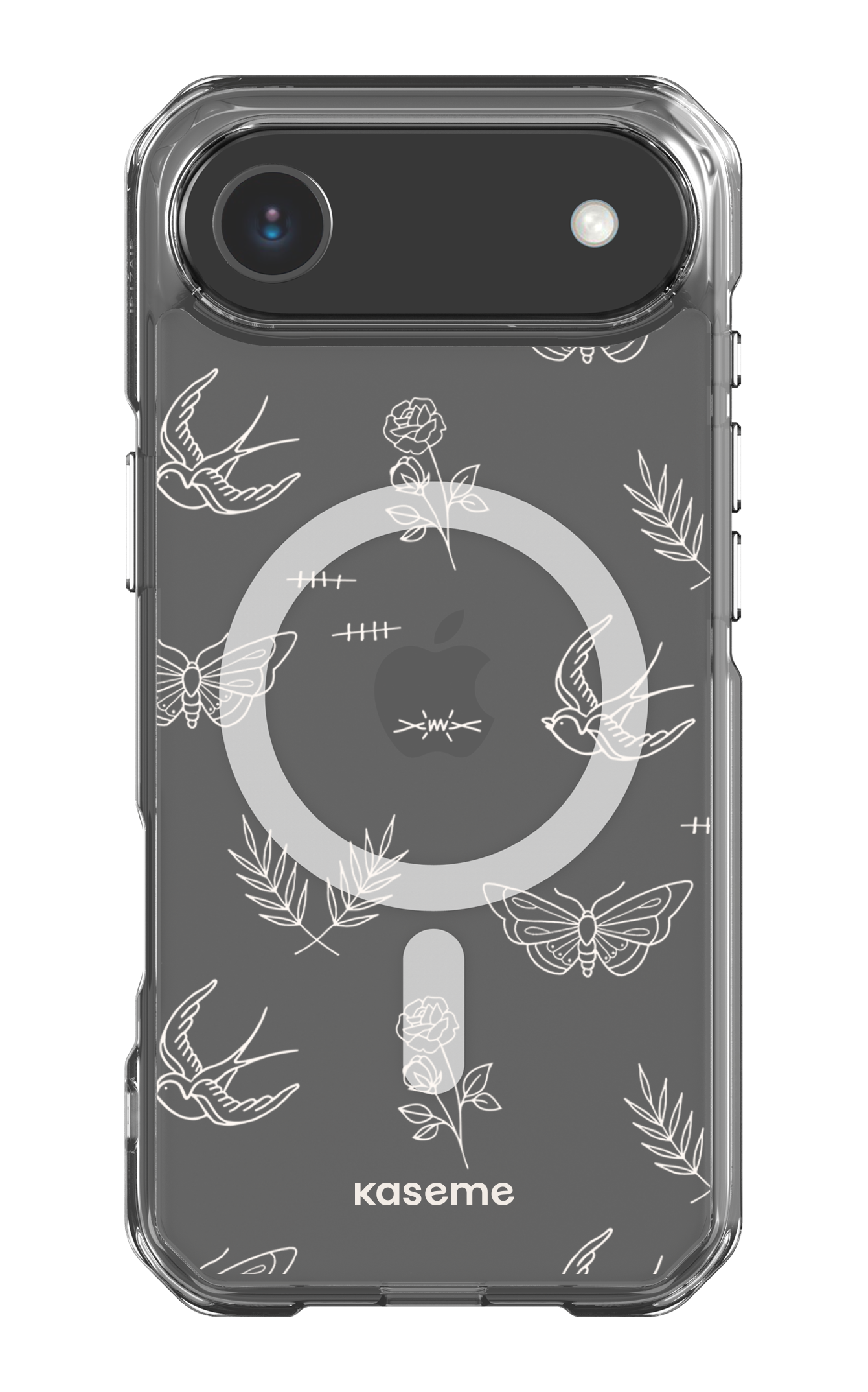 iPhone 17 Air Clear Case Magsafe Ink white Clear Case -