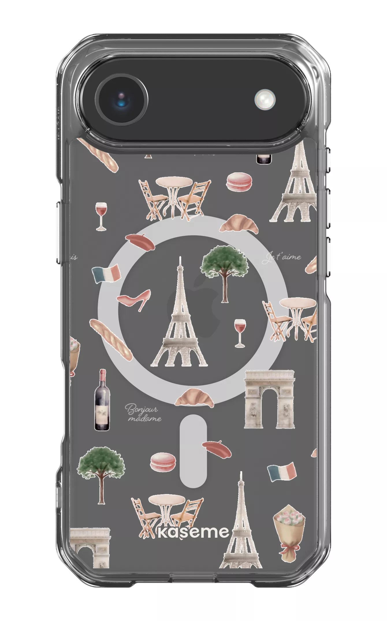 iPhone 17 Air Clear Case Magsafe Je t'aime Paris Clear Case -