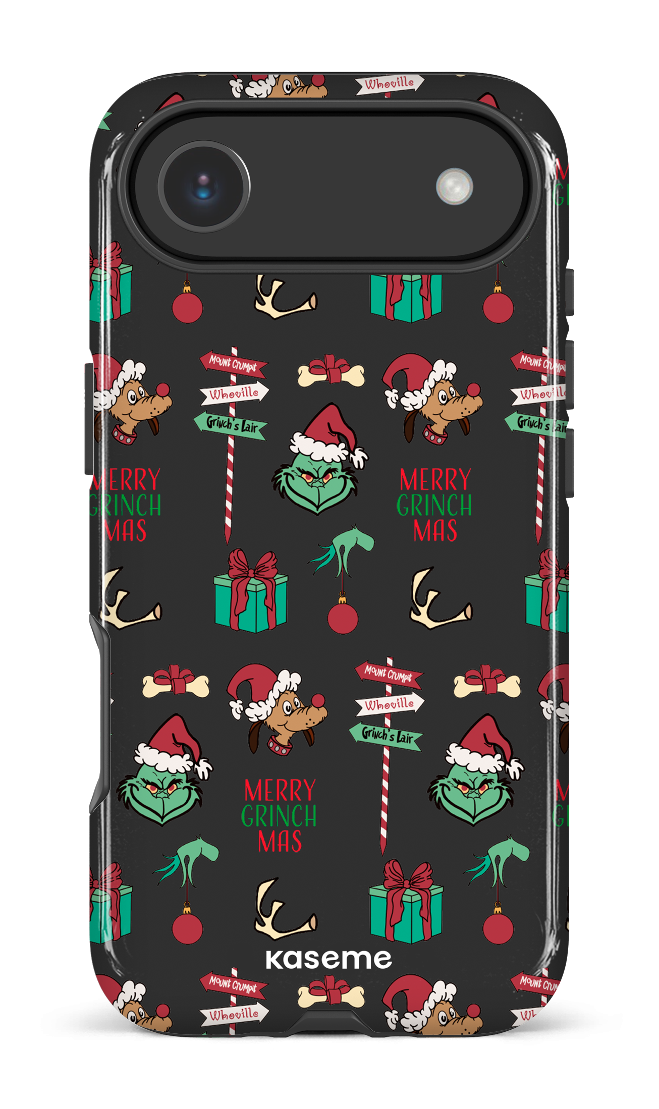 iPhone 17 Air Impact Case Grinchmas black -