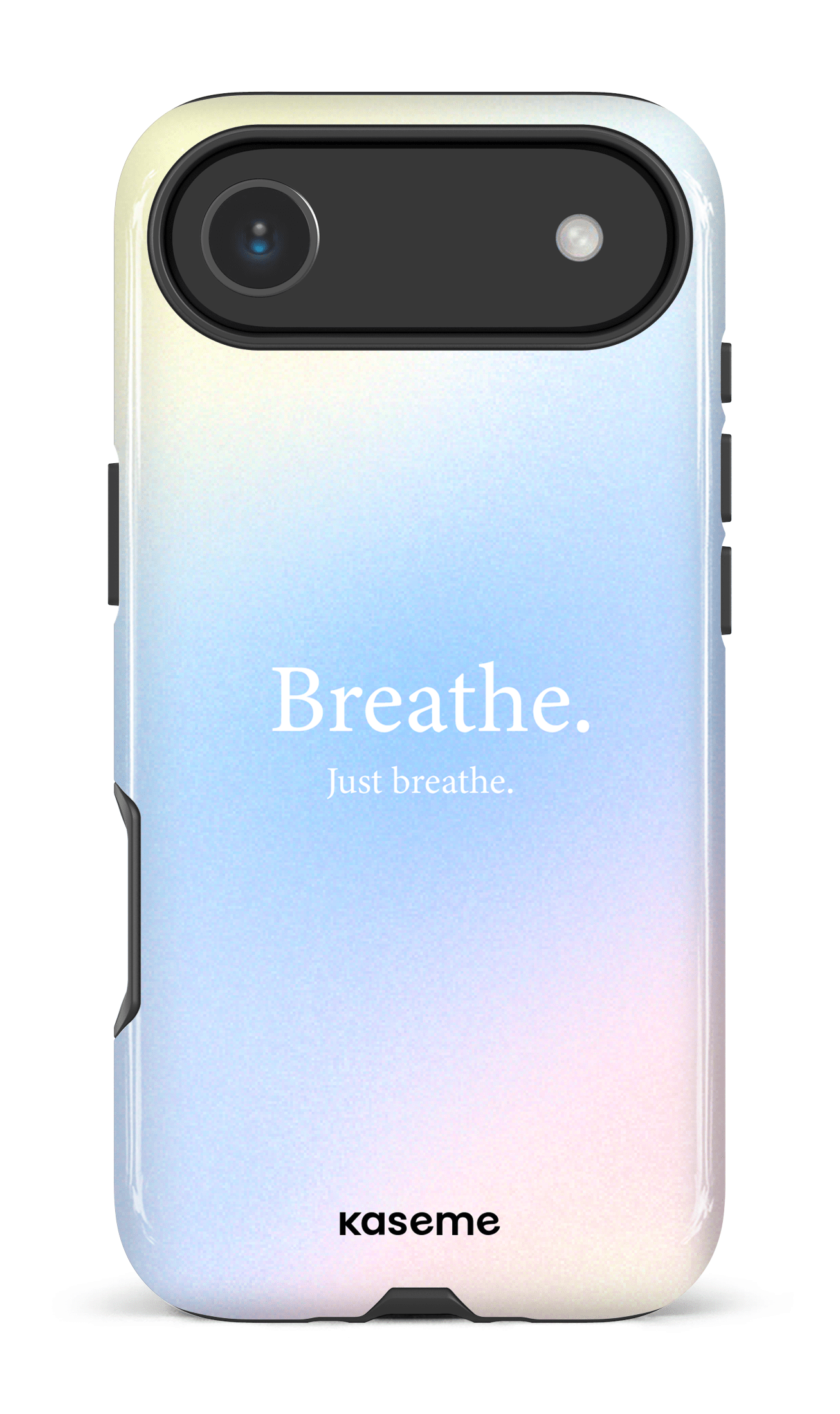 iPhone 17 Air Impact Case Just breathe blue -