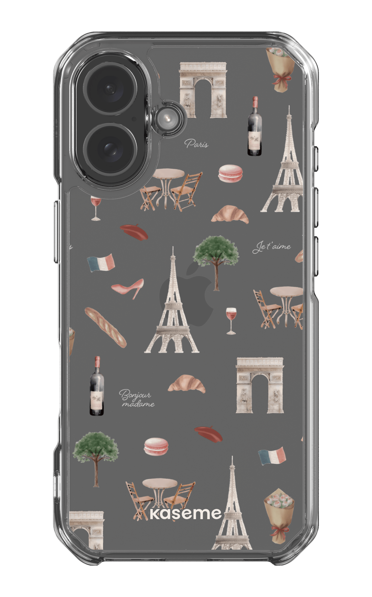 iPhone 17 Clear Case Je t'aime Paris Clear Case -